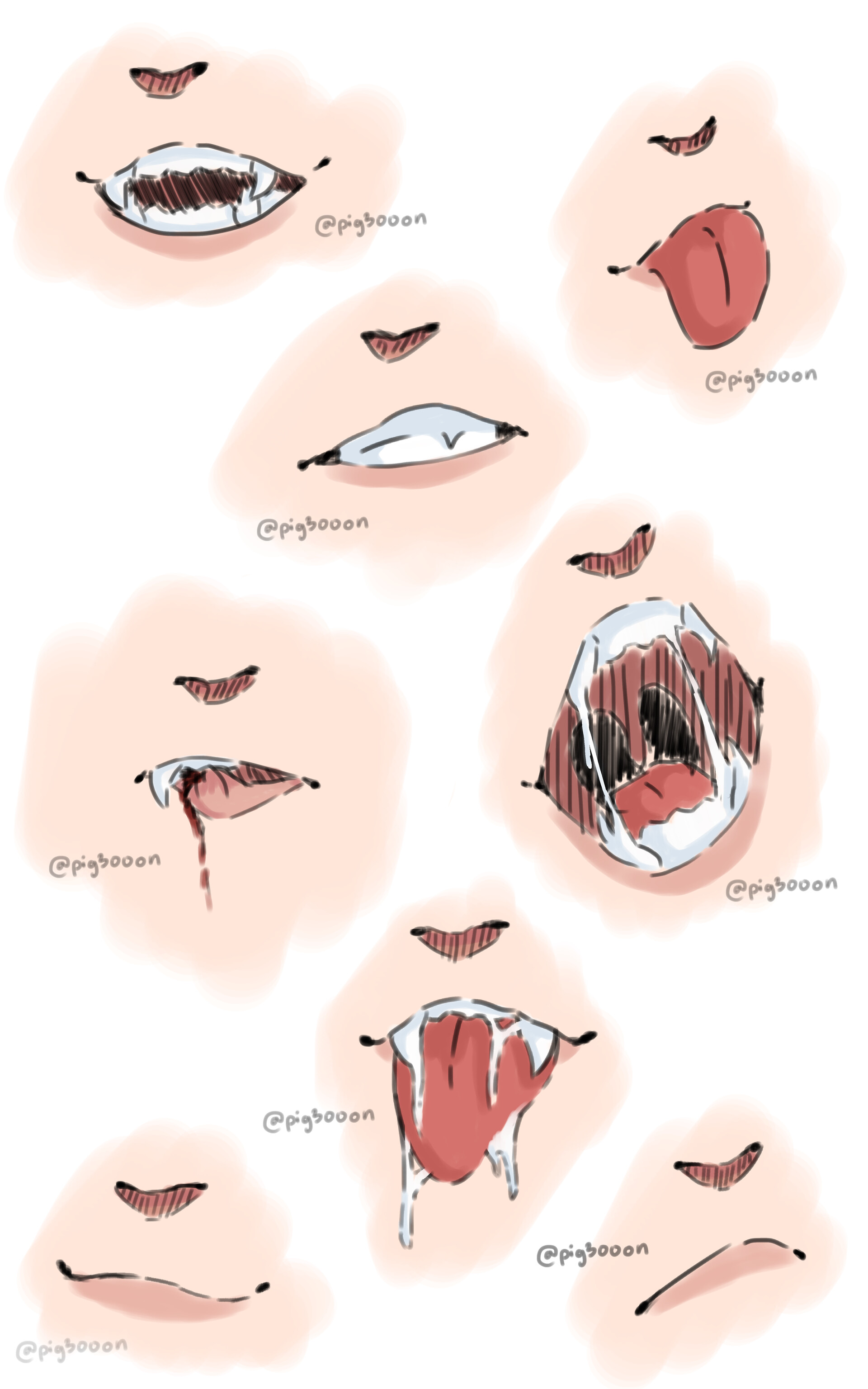 How to Draw Anime and Manga Mouth Expressions Tutorial  AnimeOutline