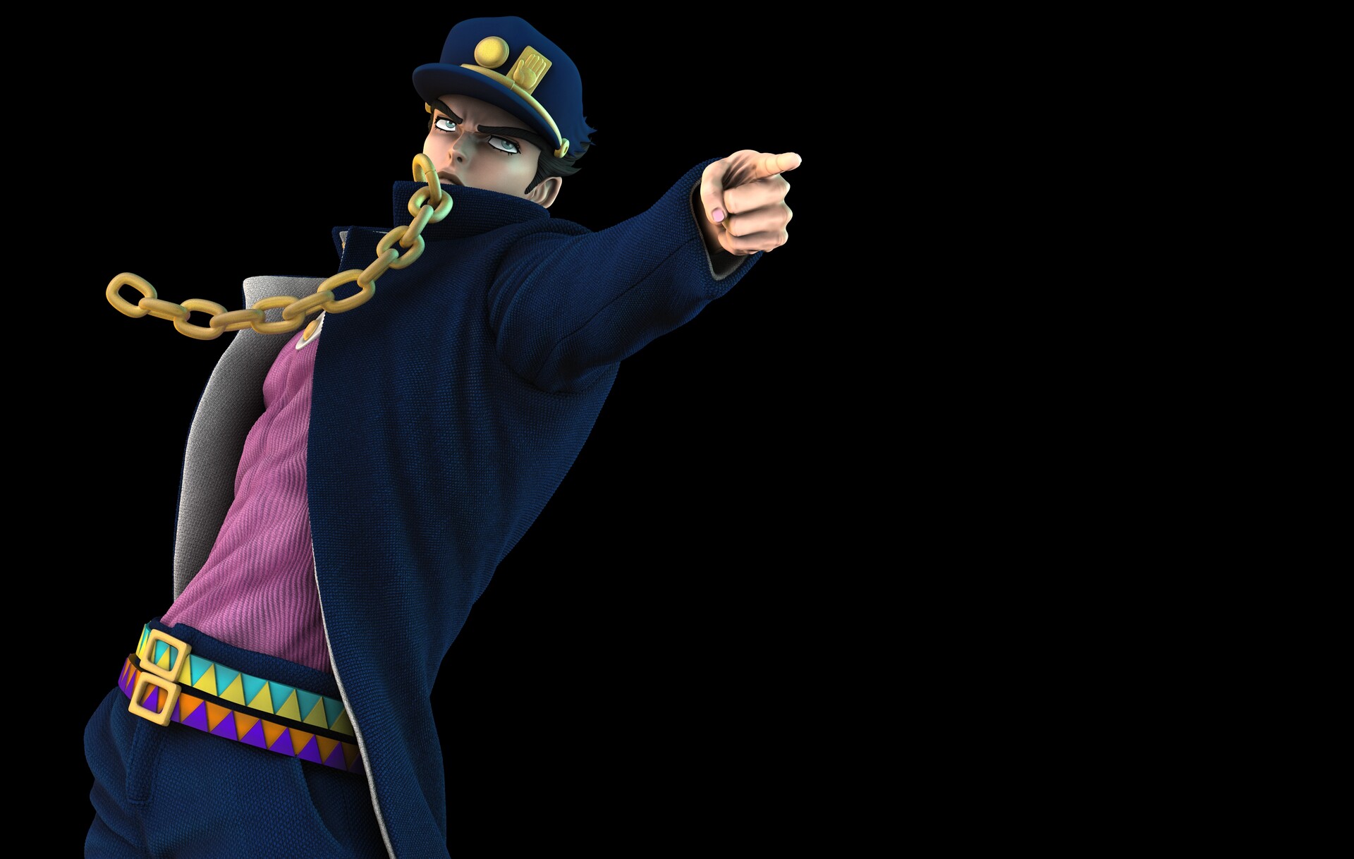 Jotaro Anime Part 5 Palmod - 3D model by julyienmanahan777  (@julyienmanahan777) [20cad20]