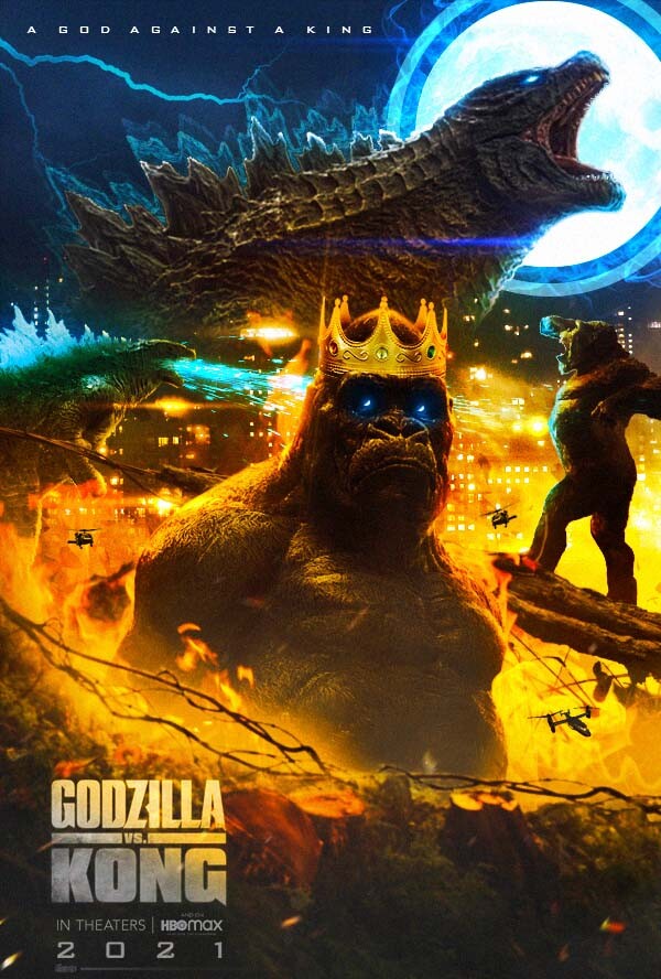 ArtStation GODZILLA VS. KONG A God Against A King // Poster