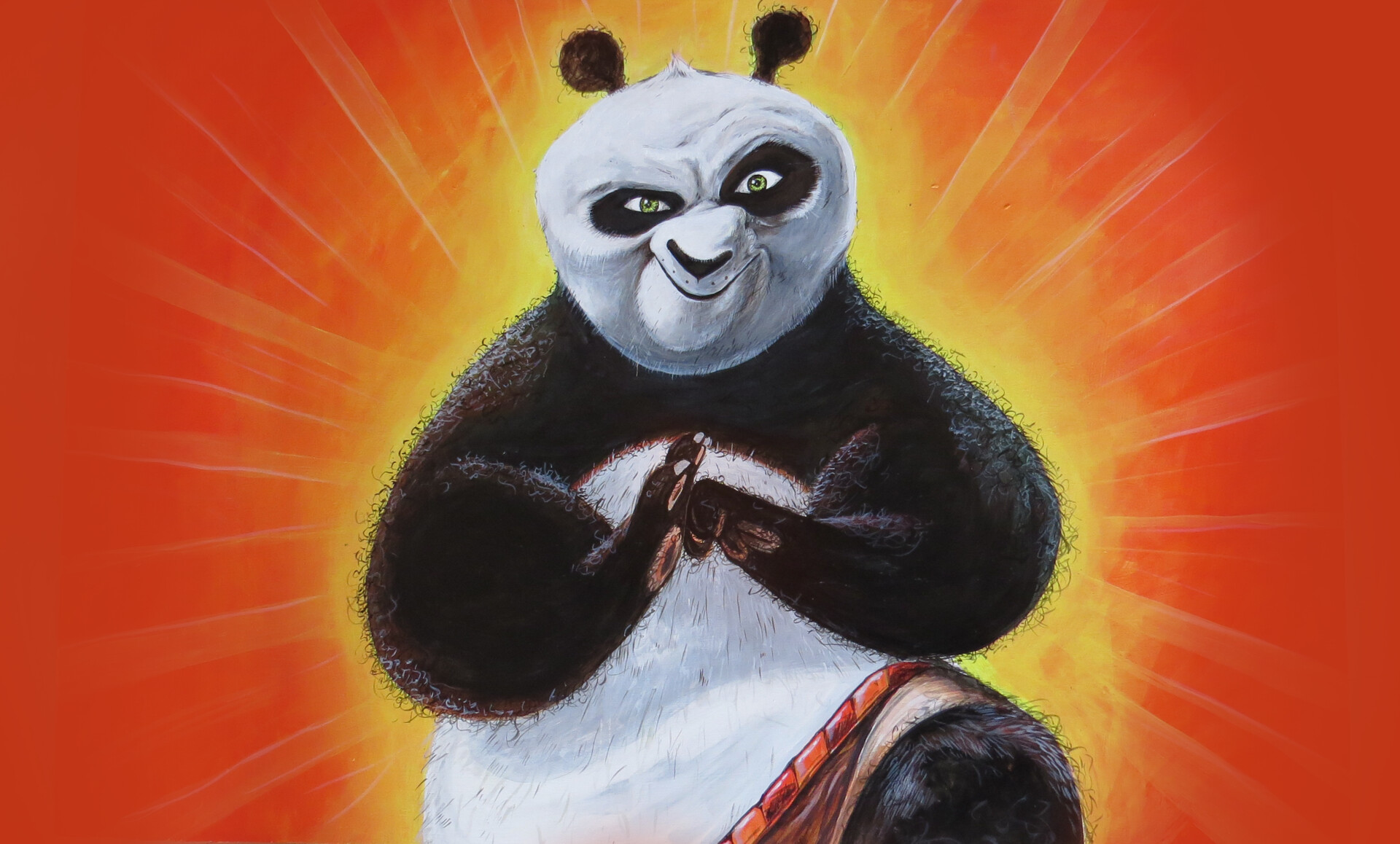 Кунг фу панда рисовать