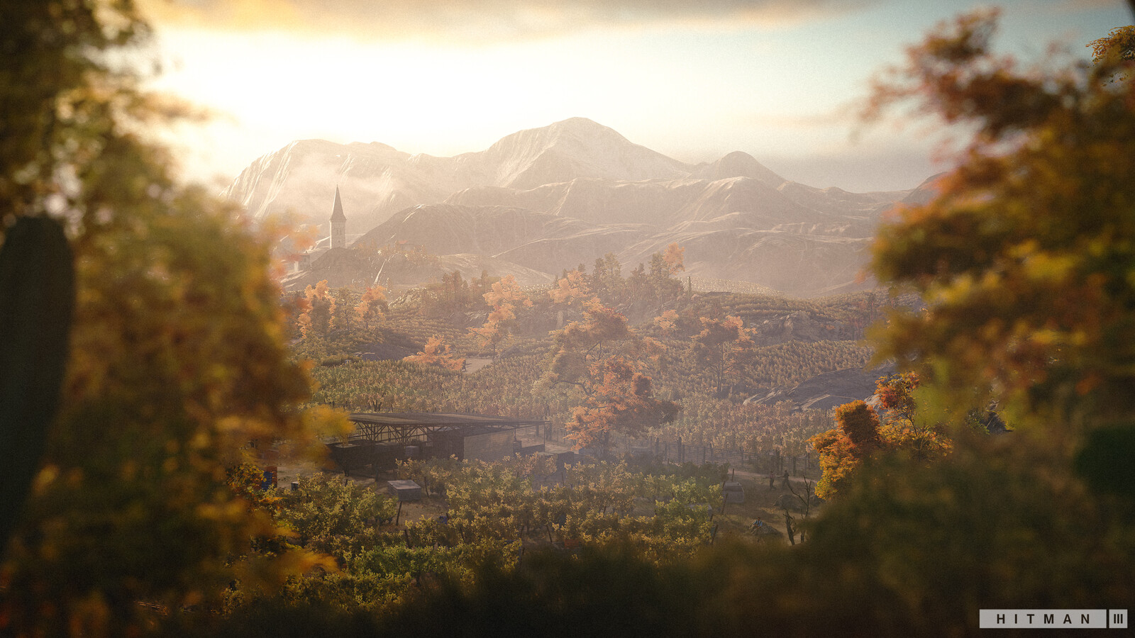 The Andes in the distance.