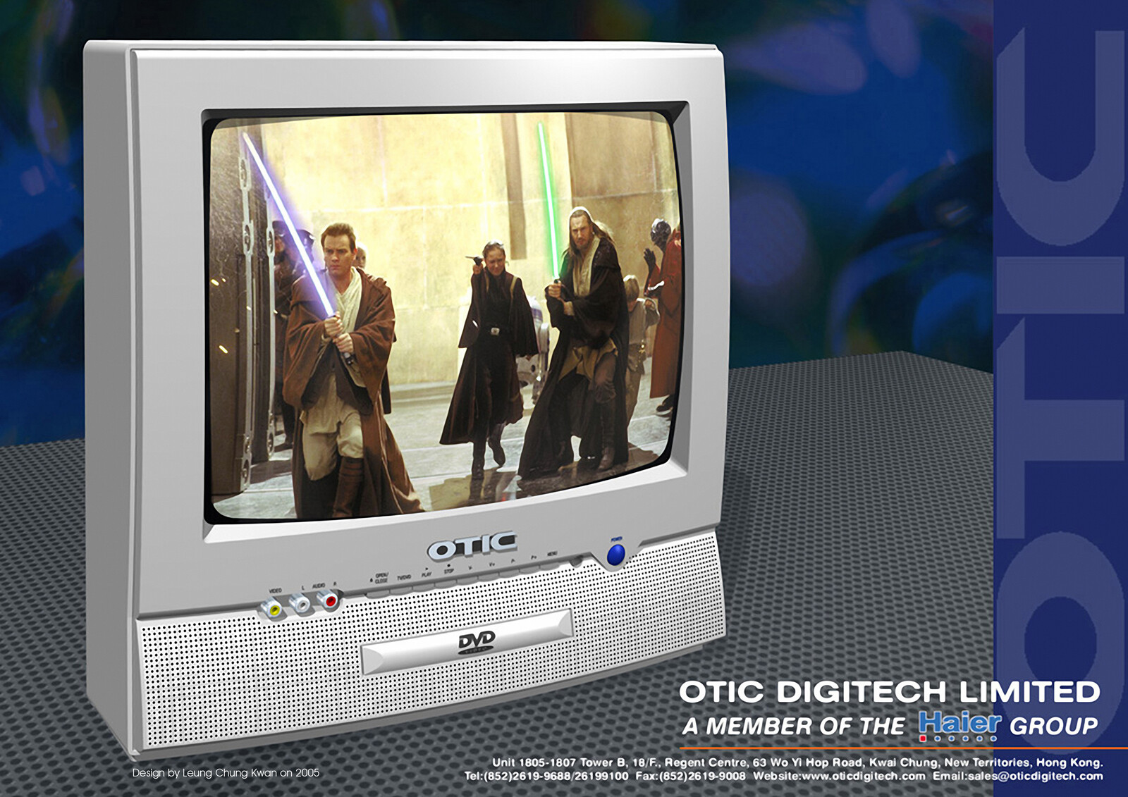 💎 CRT Color TV with DVD Player Combo | Design by Leung Chung Kwan on 2005 💎
Brand Name︰OTIC | Client︰OTIC Limited