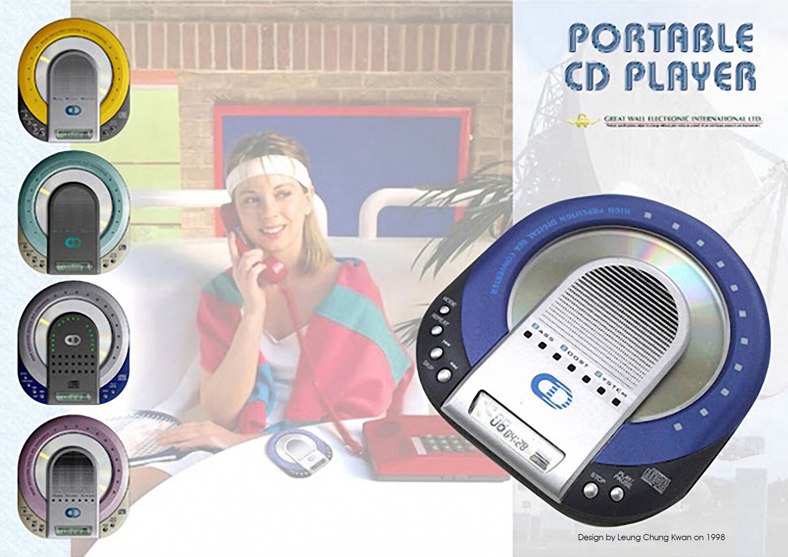 💎 Portable CD Player | Design by Leung Chung Kwan on 1998 💎
Client︰Great Wall Electronics International Limited