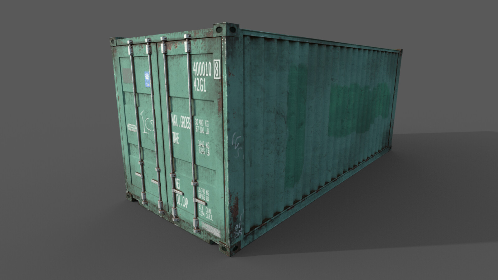 Mike Brant - Shipping Container - Substance Painter - Practice