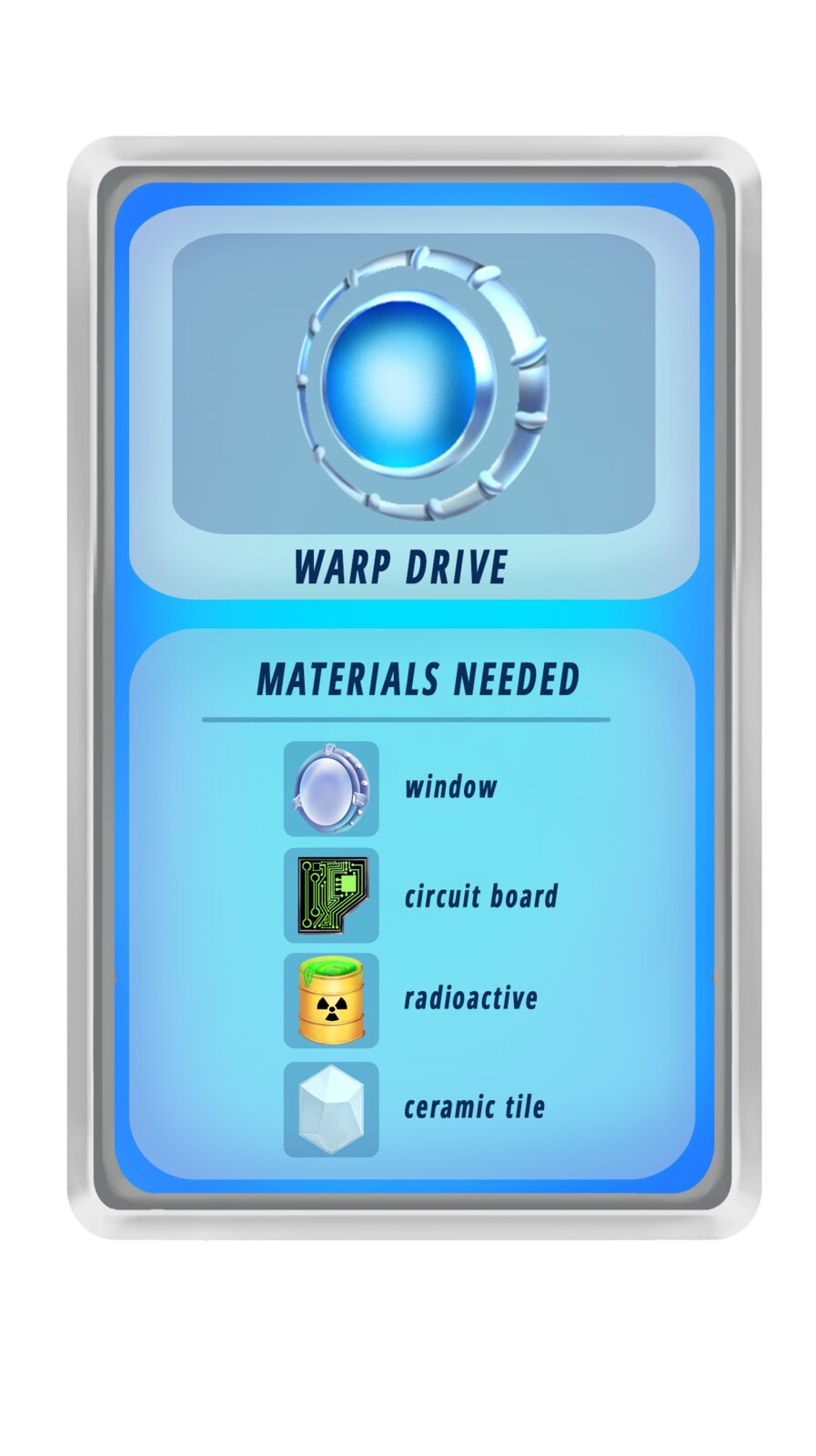 Recipe to create items