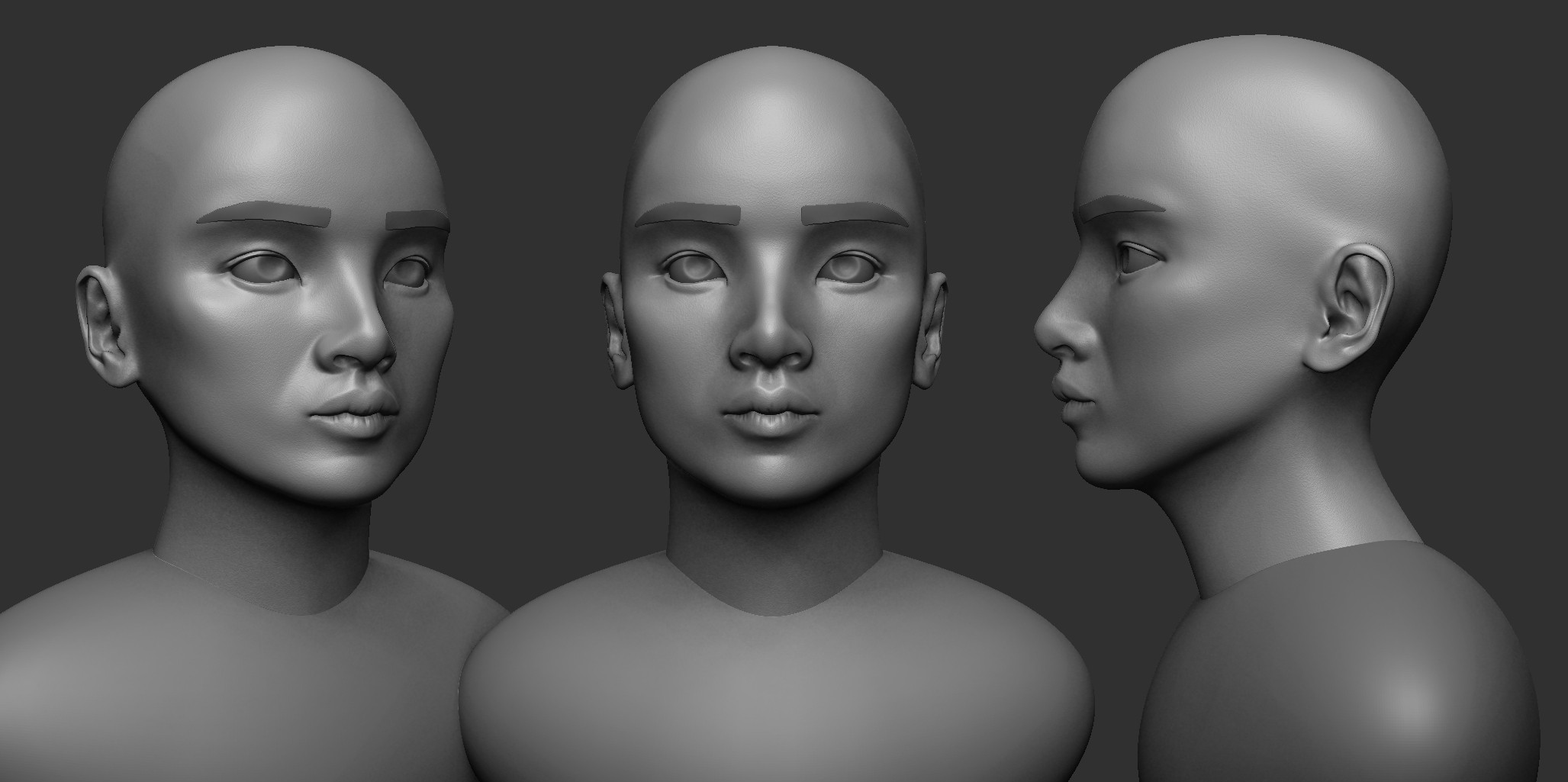 Matcap Grey Turnaround
