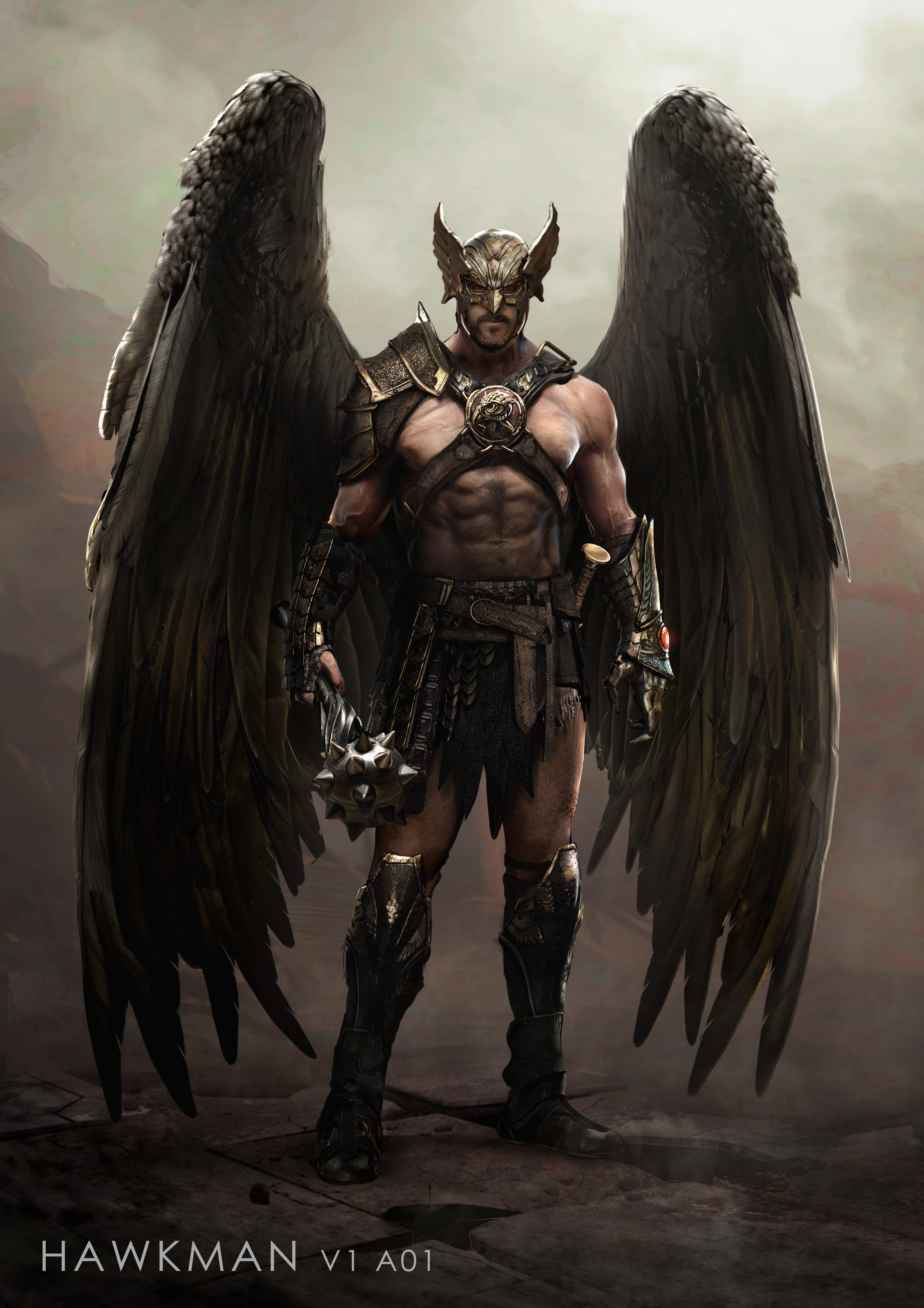 jarold Sng - Black Adam 2022 - Hawkman - Costume Concept