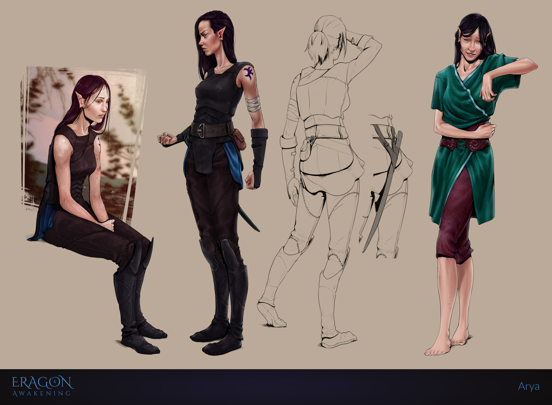 Main Character Concepts - Eragon Awakening Project.