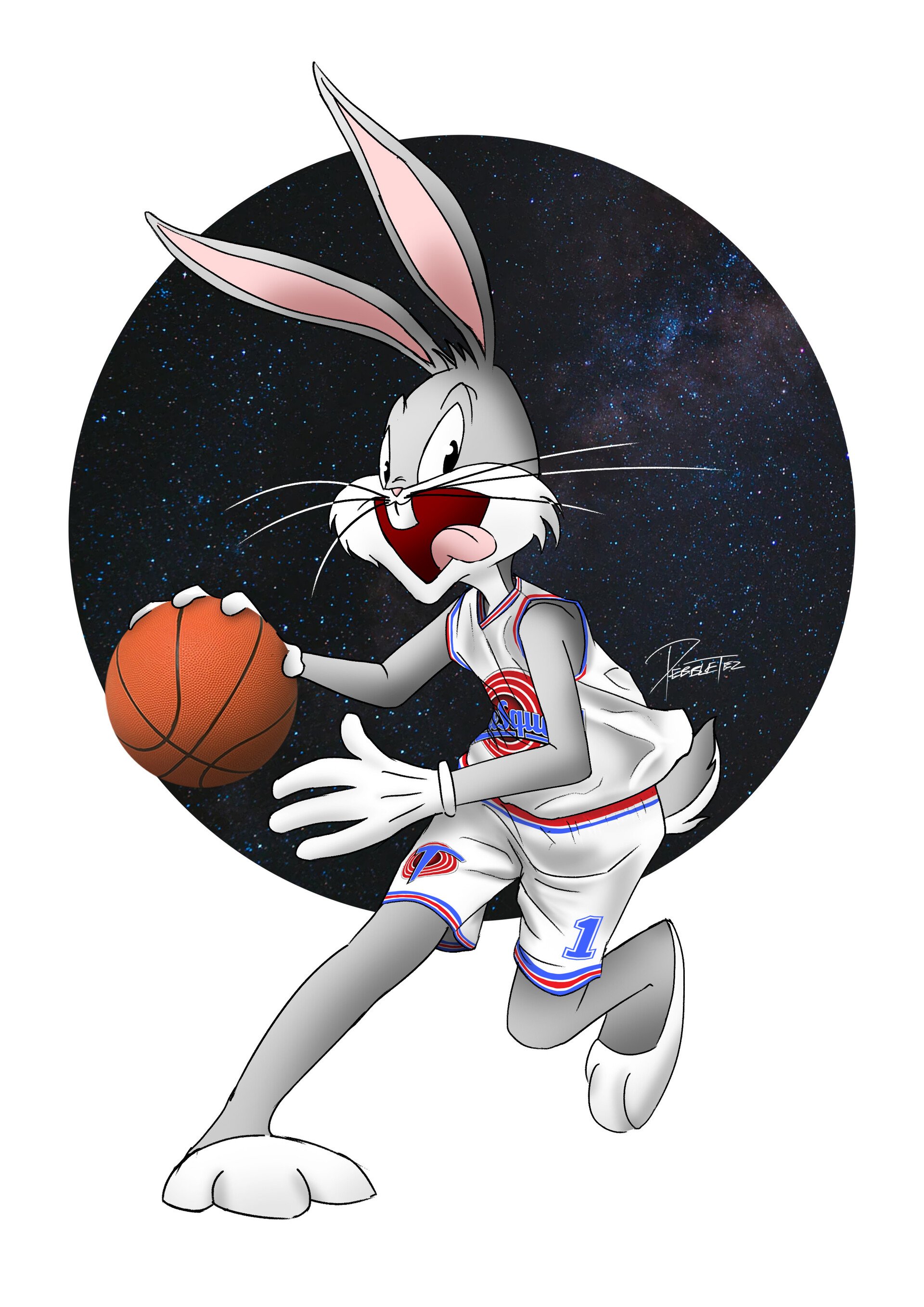 Lifesize Space Jam: A New Legacy Bugs Bunny Cardboard Stand-Up Oriental ...