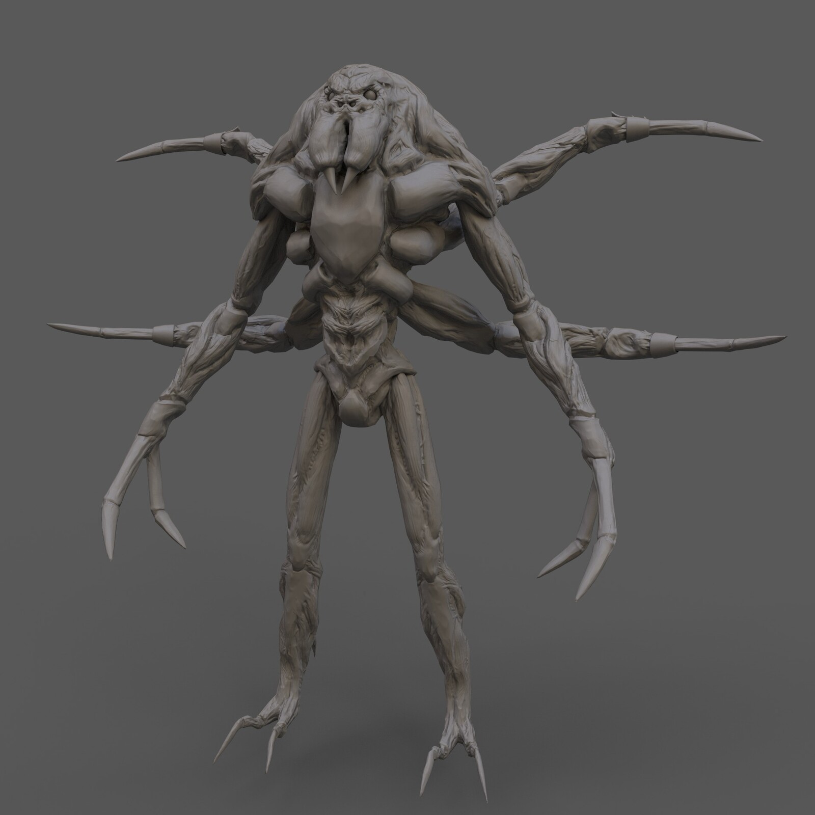 Untextured character