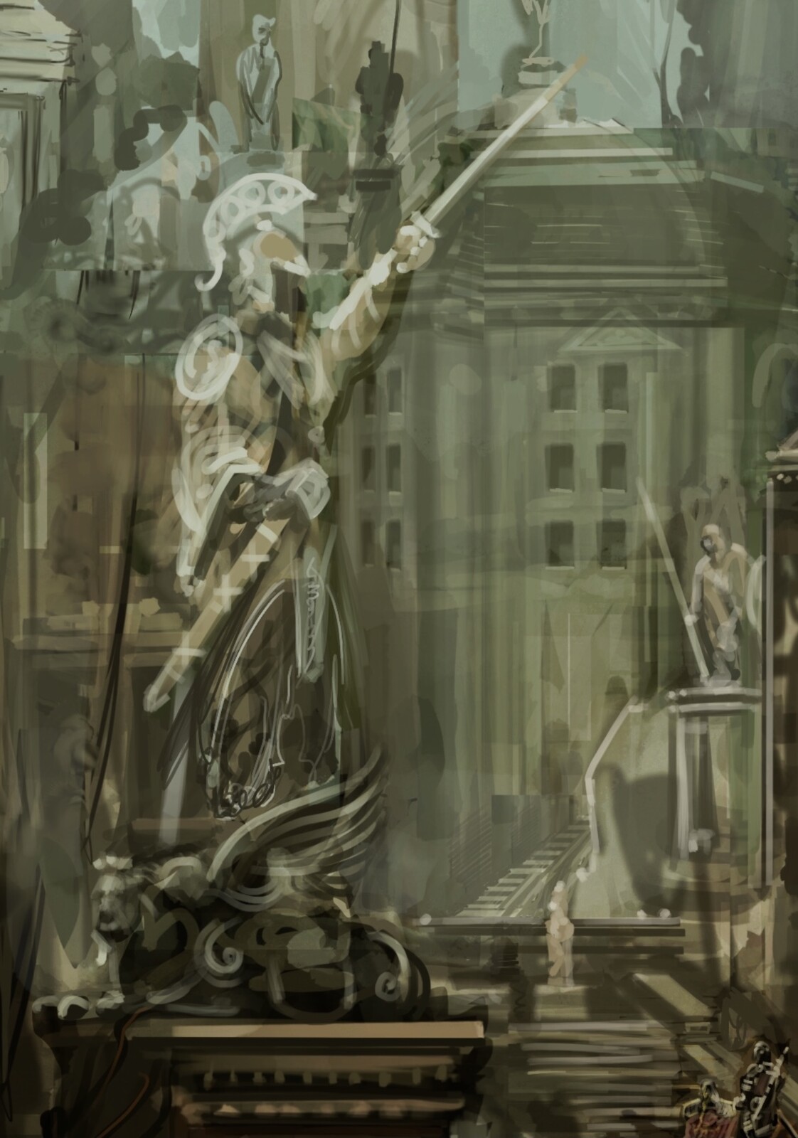 Detail - Another warrior monument.