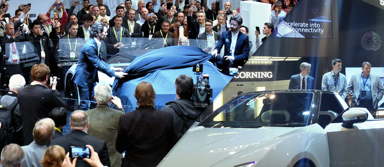 For CES 2017, I had the opportunity to lead the UX / UI design of Corning's electric concept sports car, the Corning1. It was thrilling to work with such a talented team of engineers and programmers to make this project a reality.

