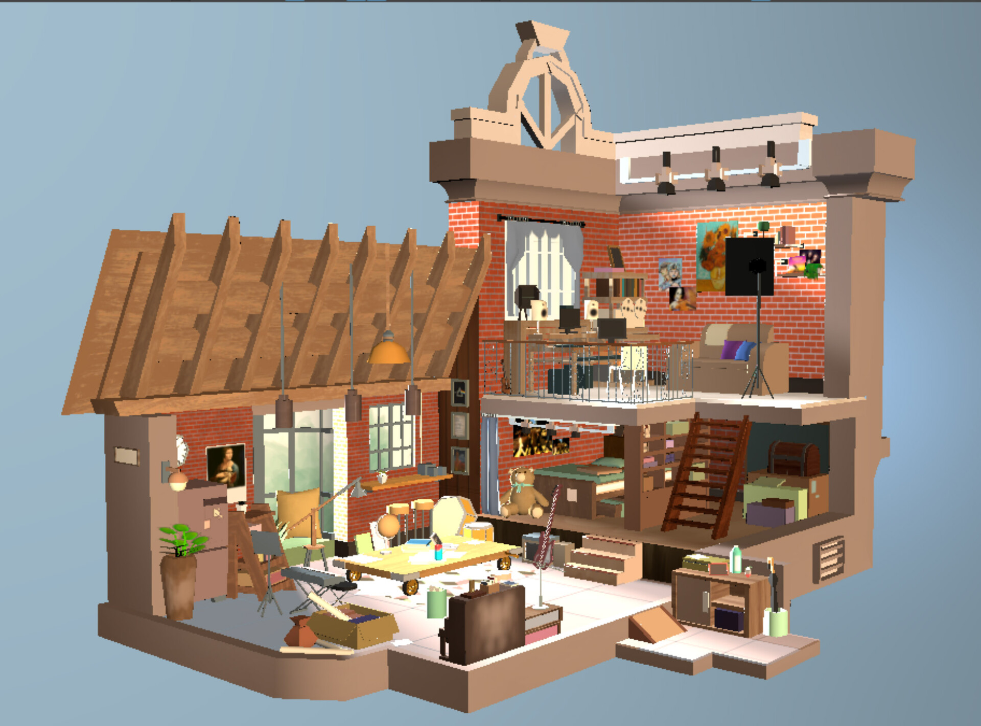 Xin Yin Lee - Stars CG art 3D Diorama