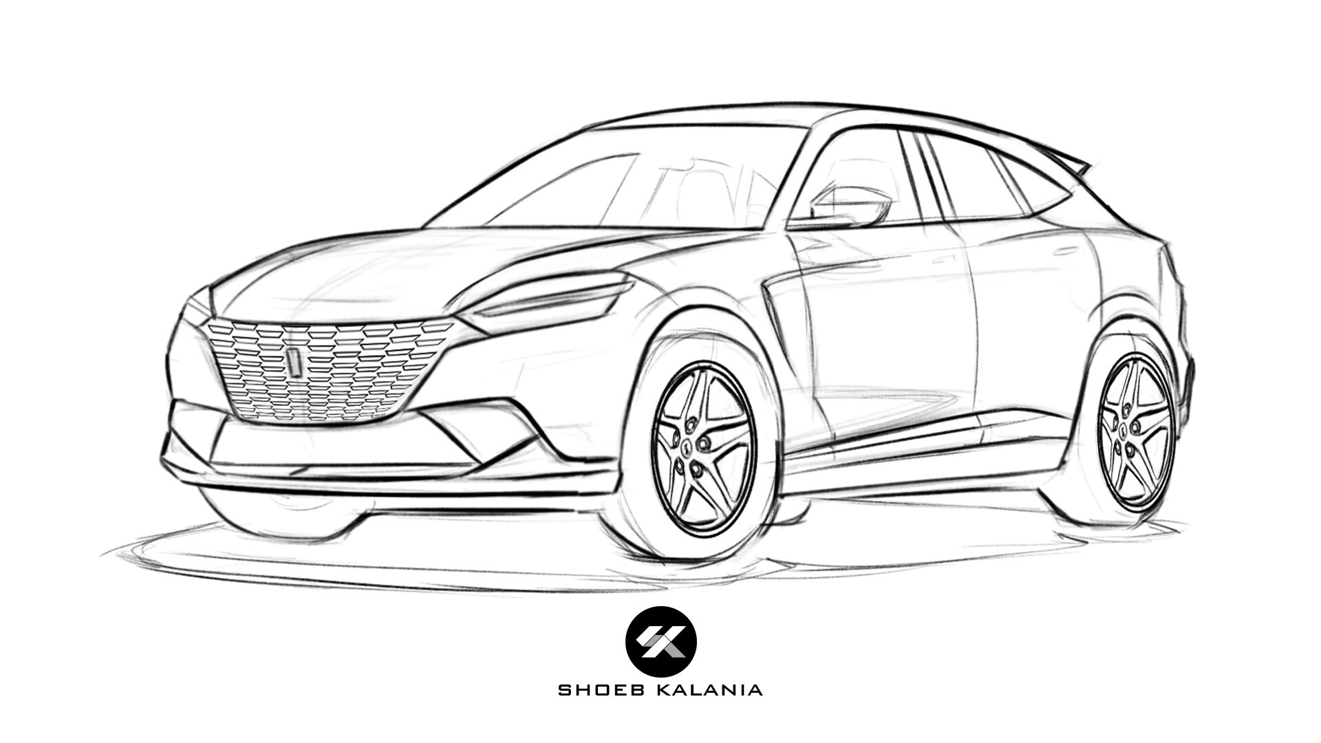 Car SUV Sketch Vector Download