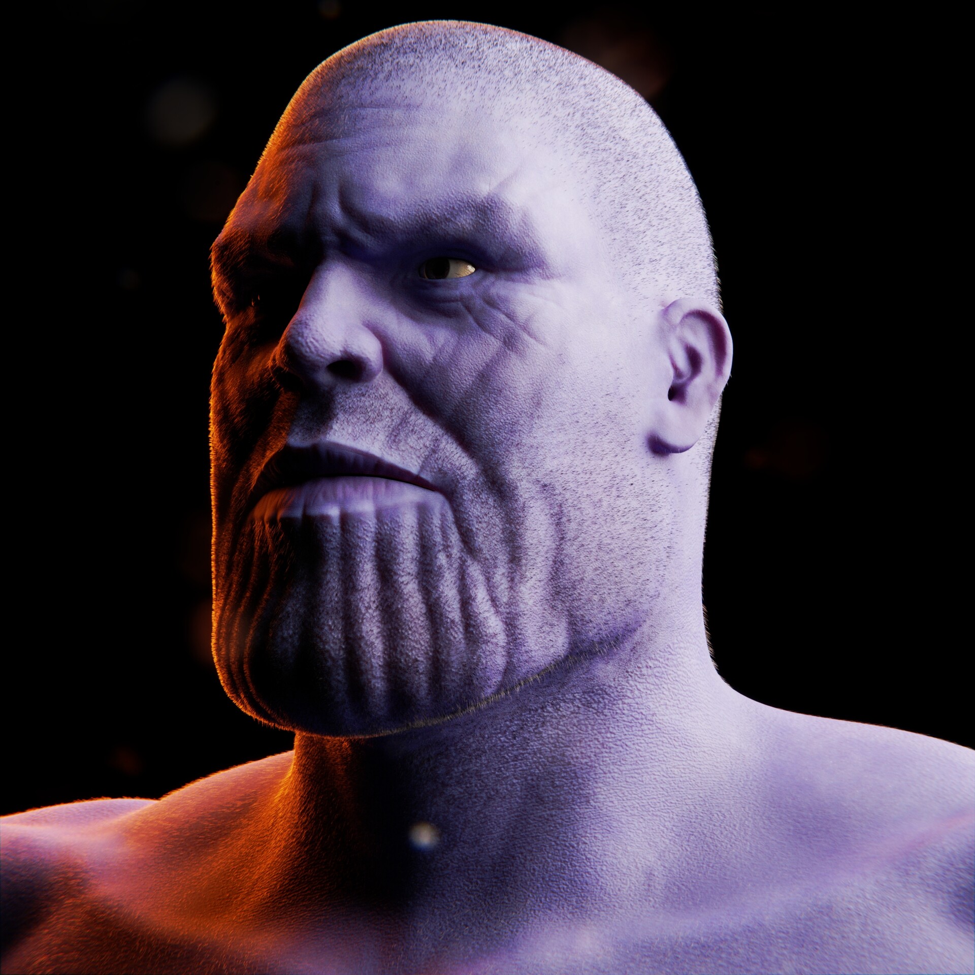 ArtStation - Thanos Material Test Renders