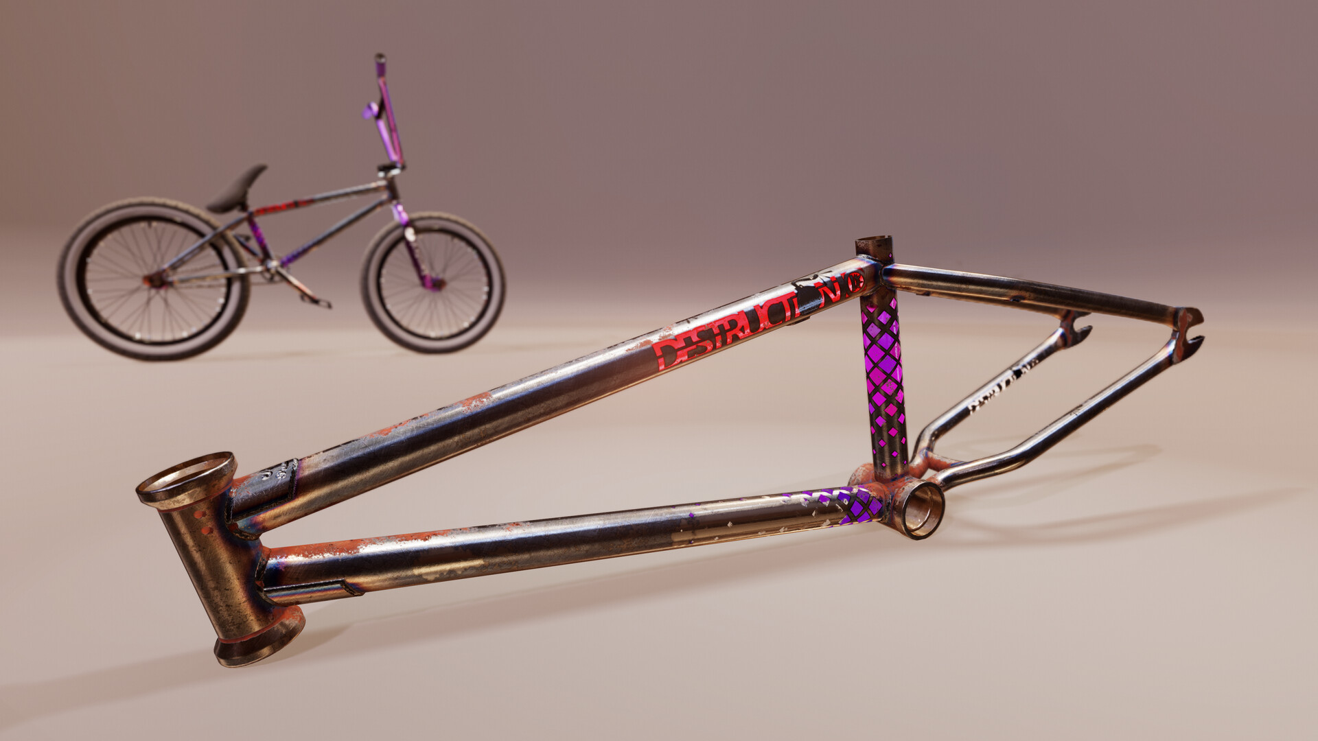 ArtStation BMX Oil slick Raw