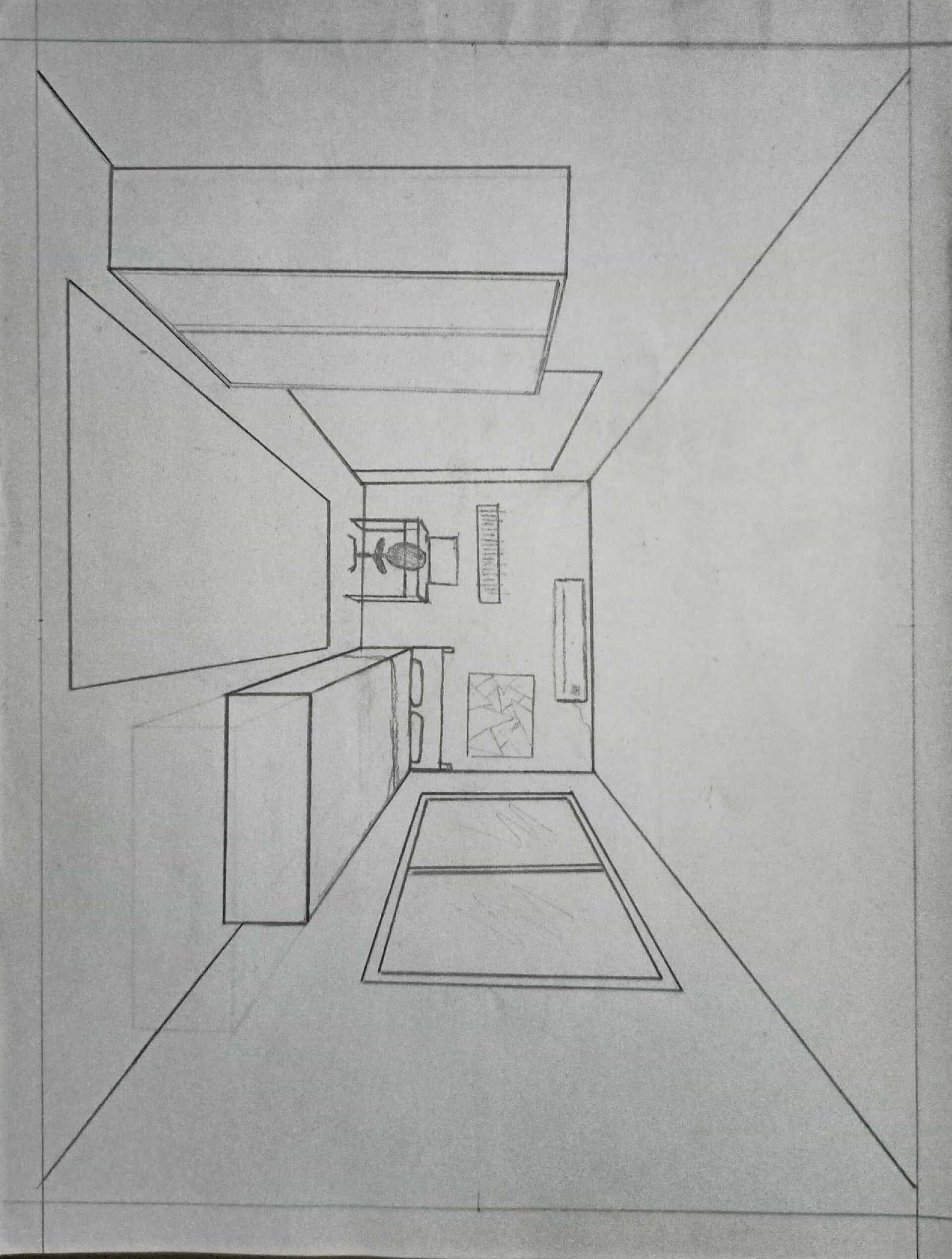 How to Draw a Room Using One Point Perspective : 11 Steps - Instructables