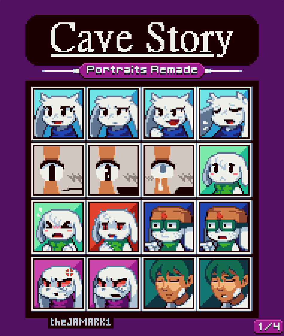 ArtStation Cave Story Portraits Remade