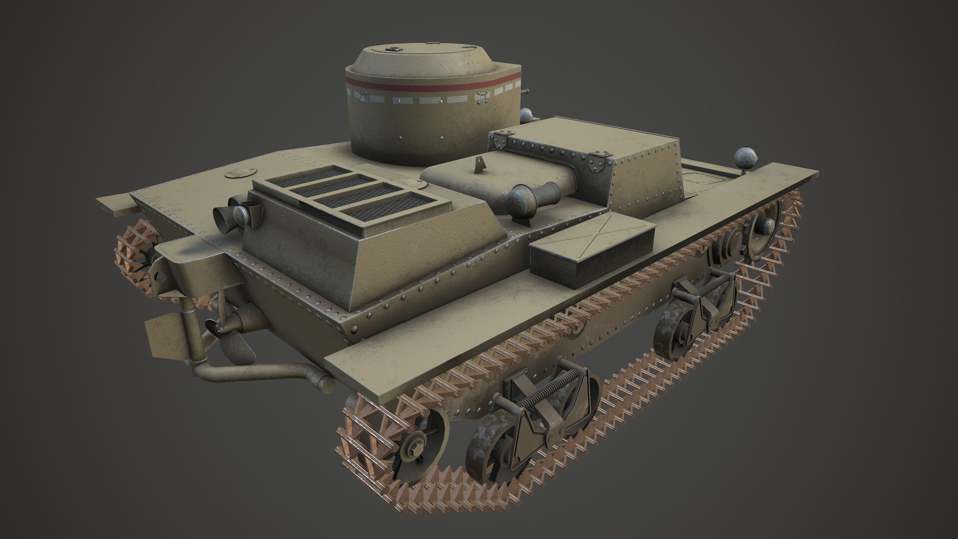 Tank T 38 4 Artstation - Tank T-38