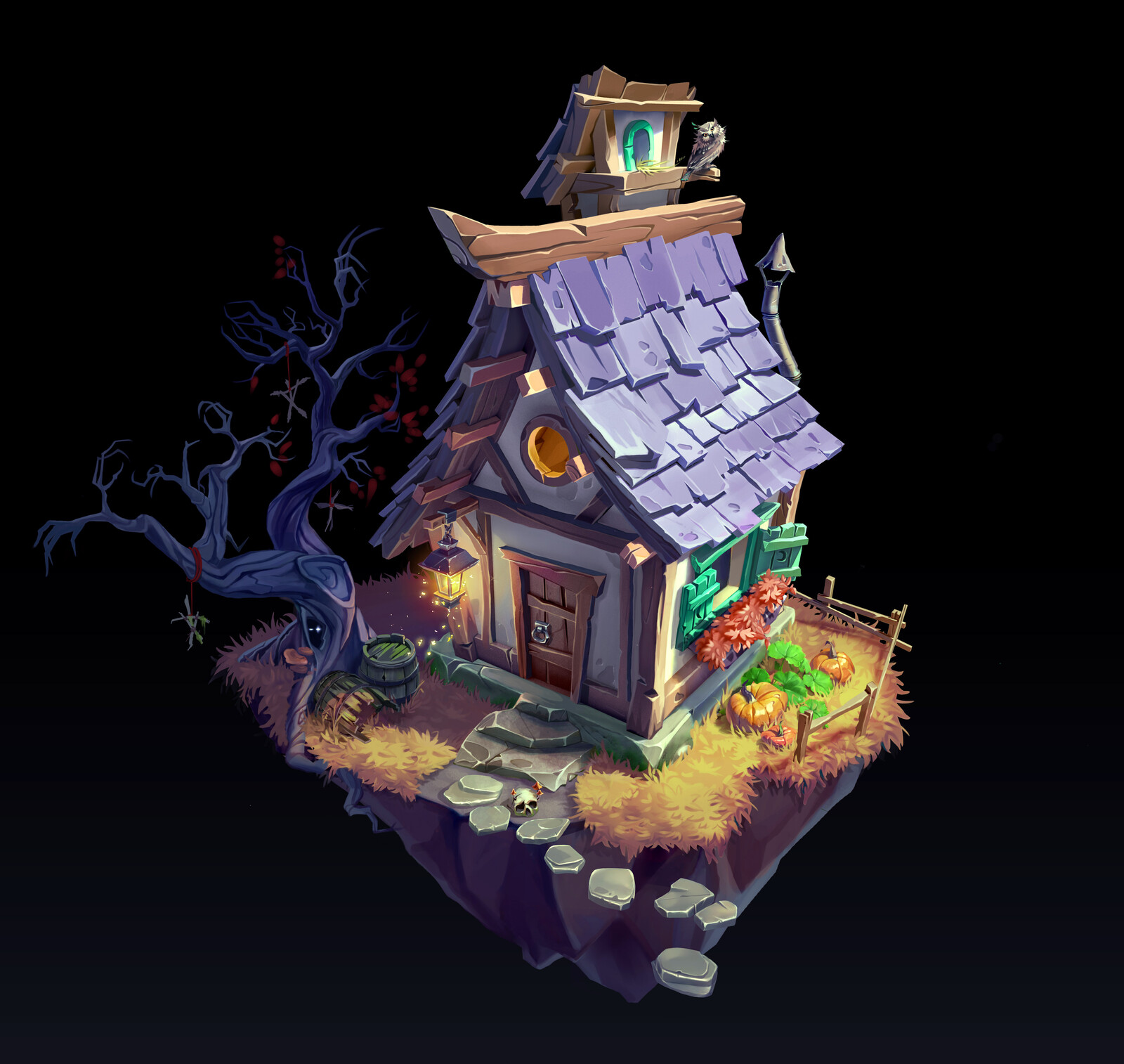 witch's house outside