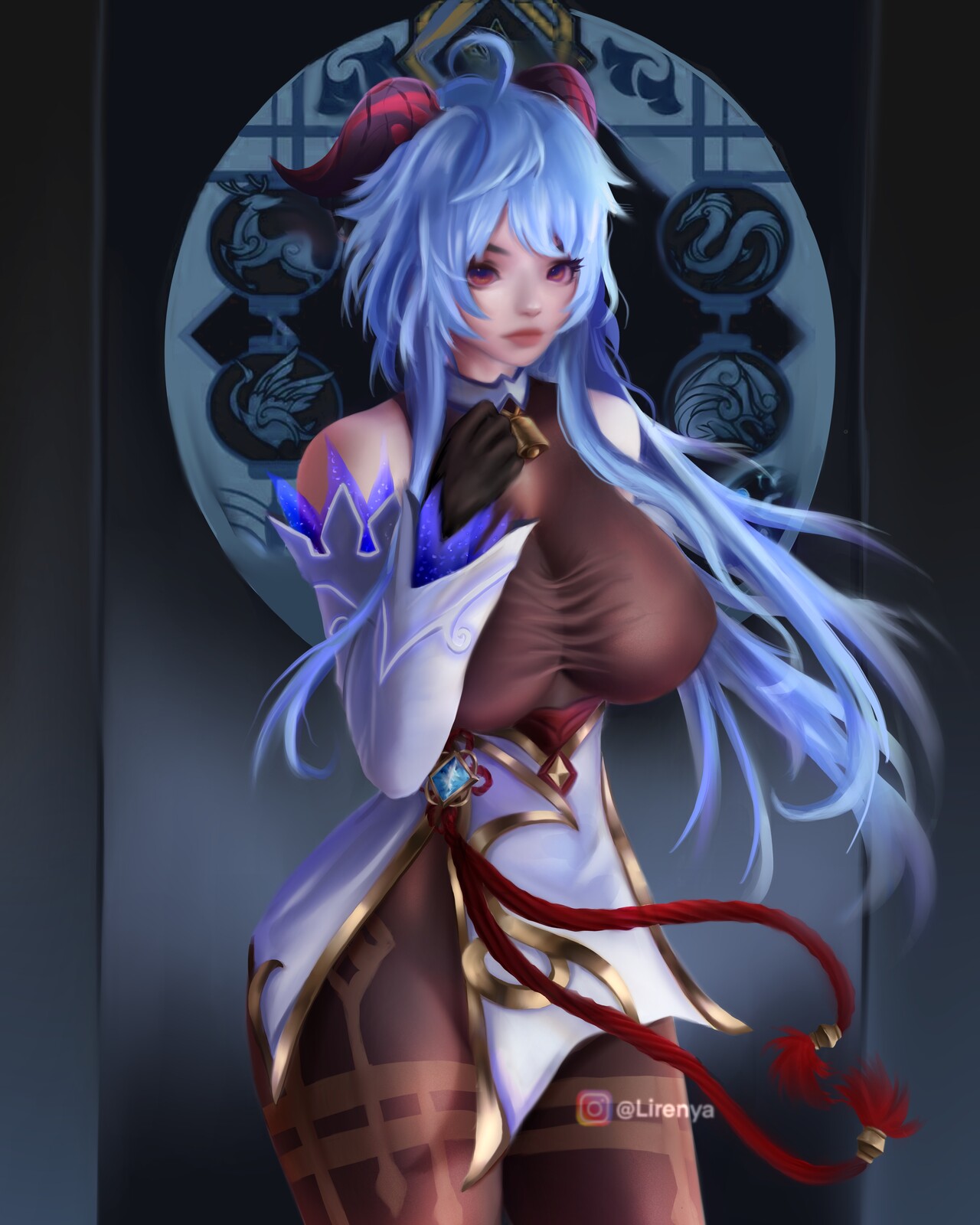 Artstation Cocogoat Ganyu From Genshin Impact Fanart Lirenya