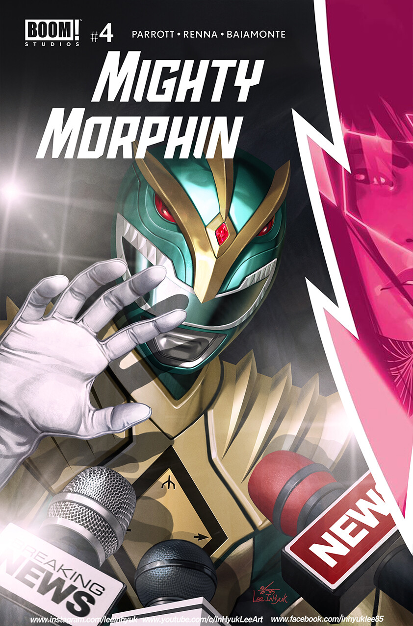MIGHTY MORPHIN #4 Main cover