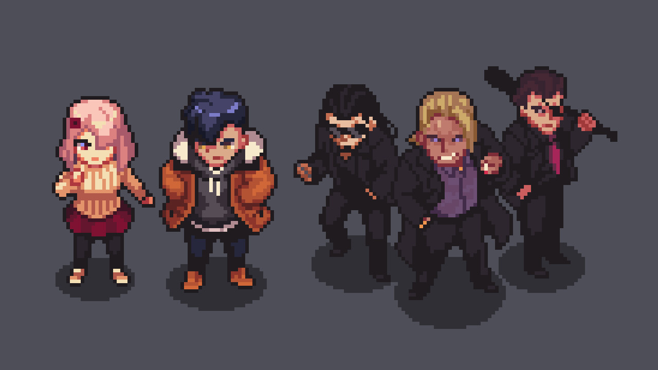 Valeriya Kim Last Ditch Effort character design and game sprites