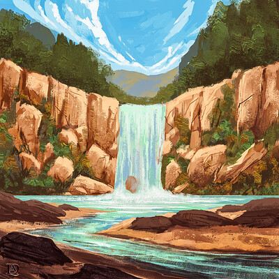 Rafael batista da silva waterfall orange 2