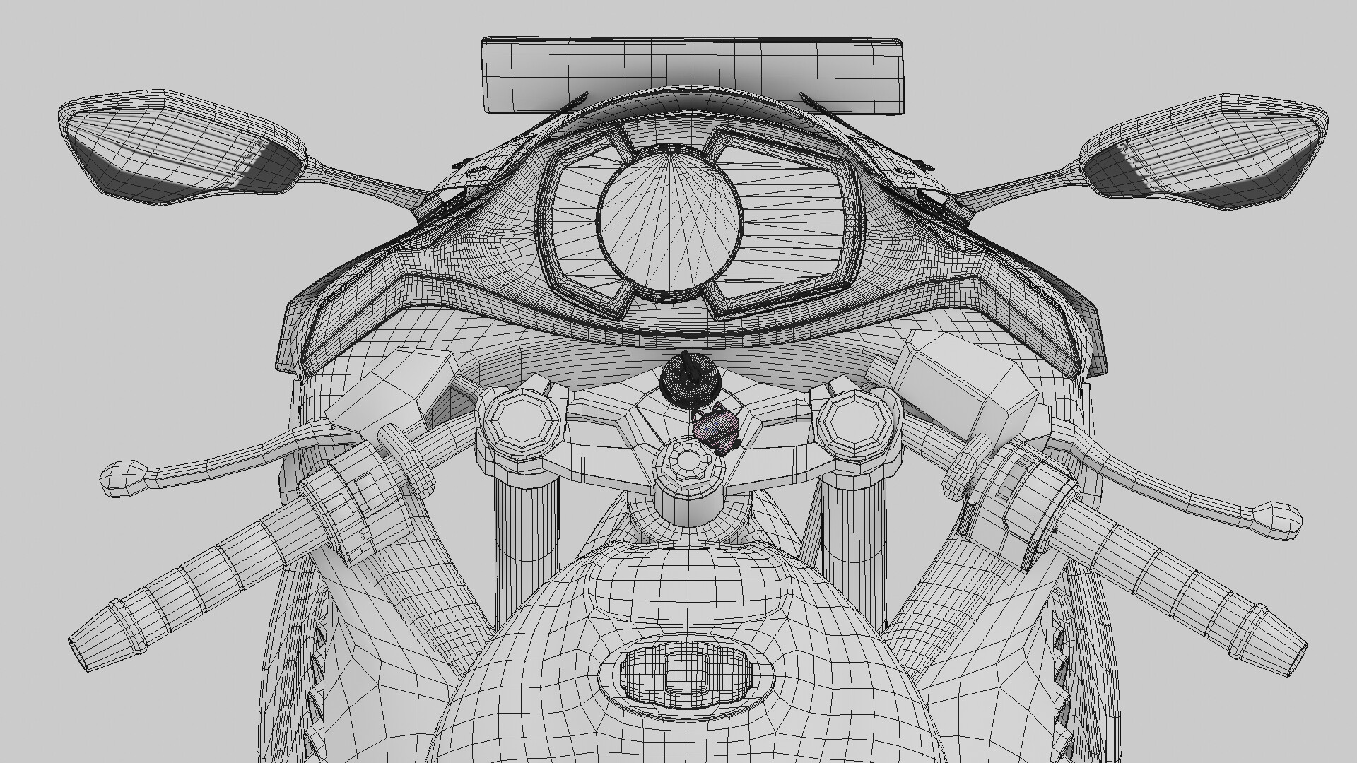 ArtStation - Kawasaki Ninja ZX25R Wireframe Render