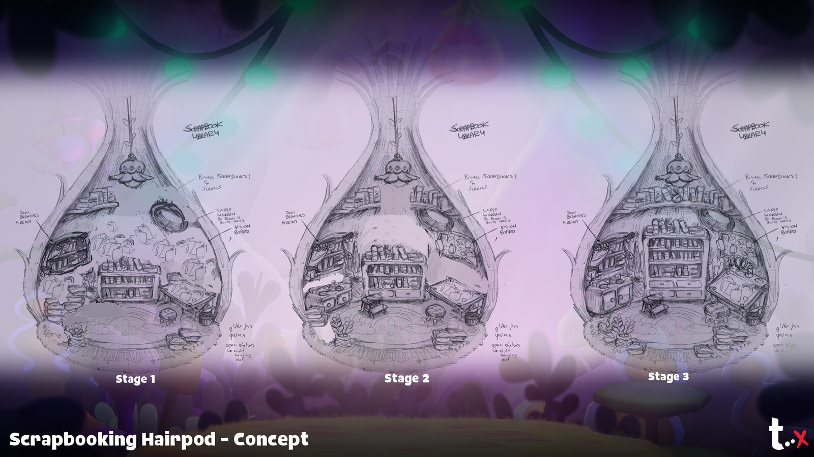 Sketches were the first step of the ideation process and were done by me.