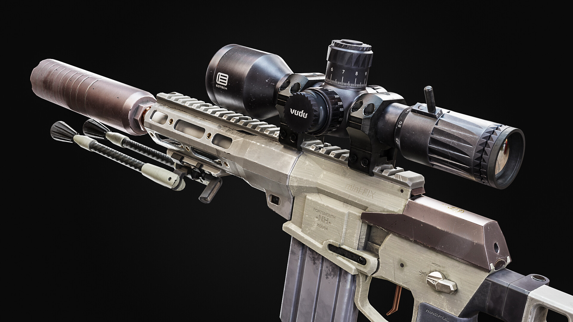 Christian Shoup (Cuervo) Q mini FIX Bolt Action Rifle