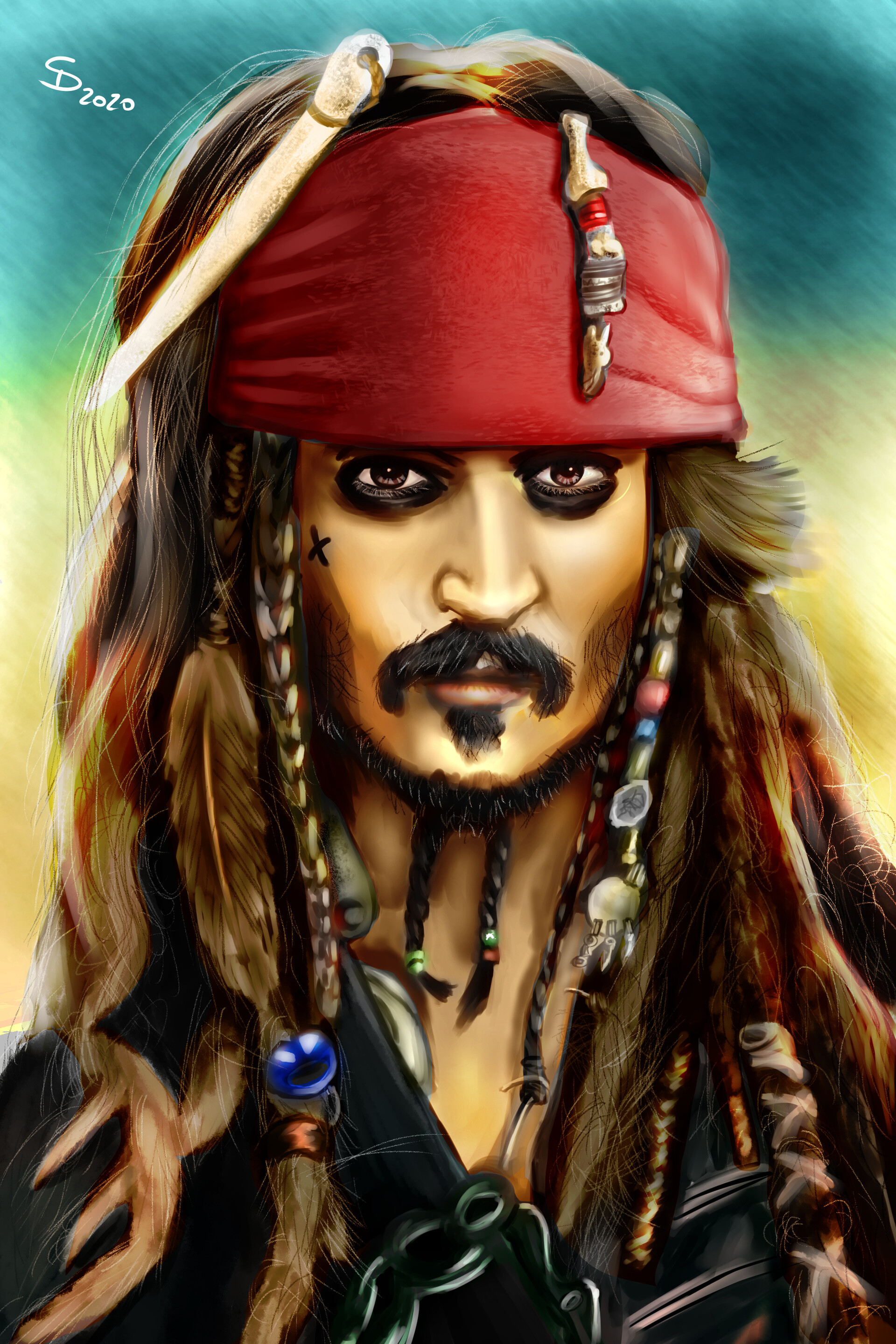 ArtStation - Portrait of Jack Sparrow