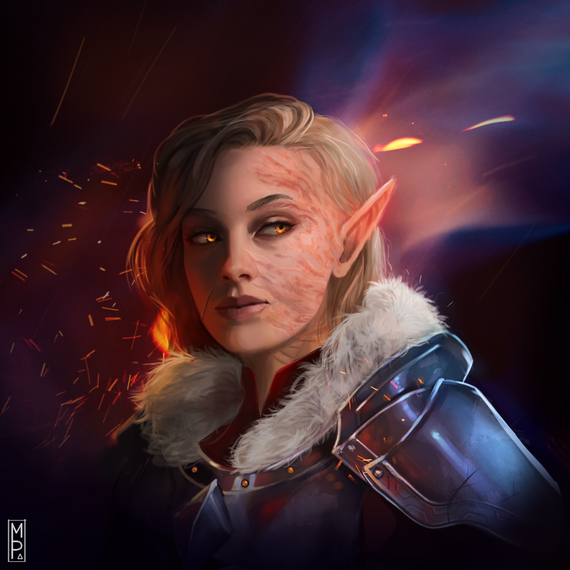 ArtStation Paladin elf