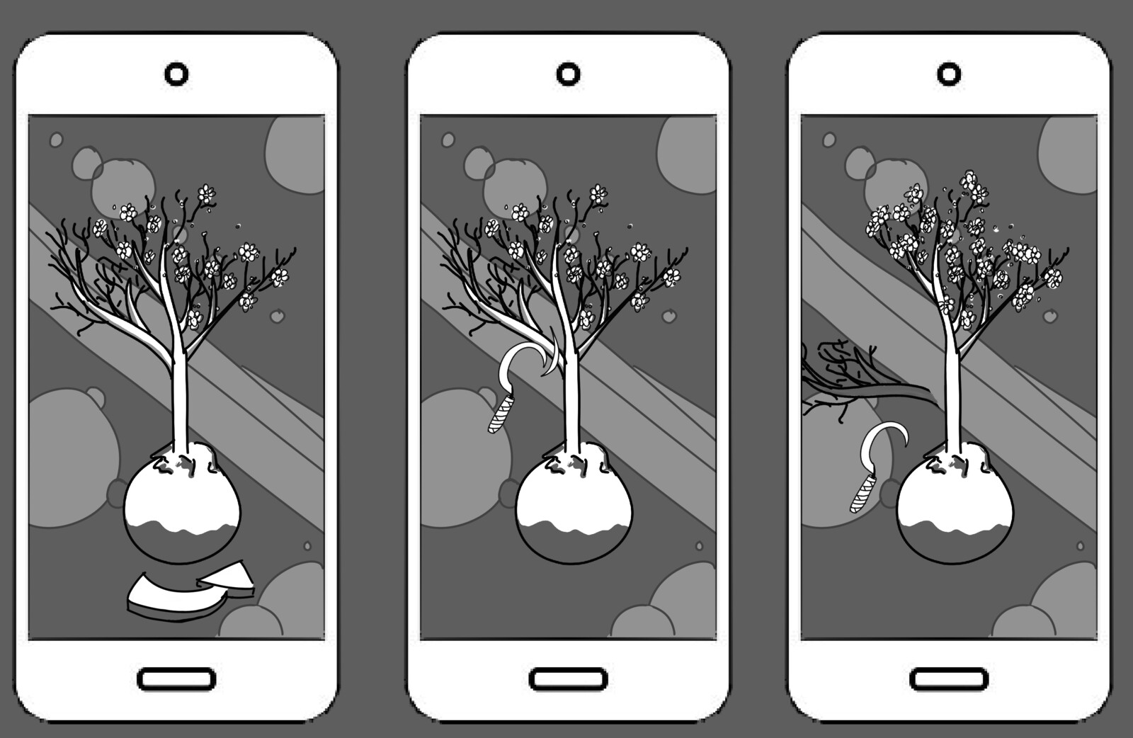 A tree pruning game