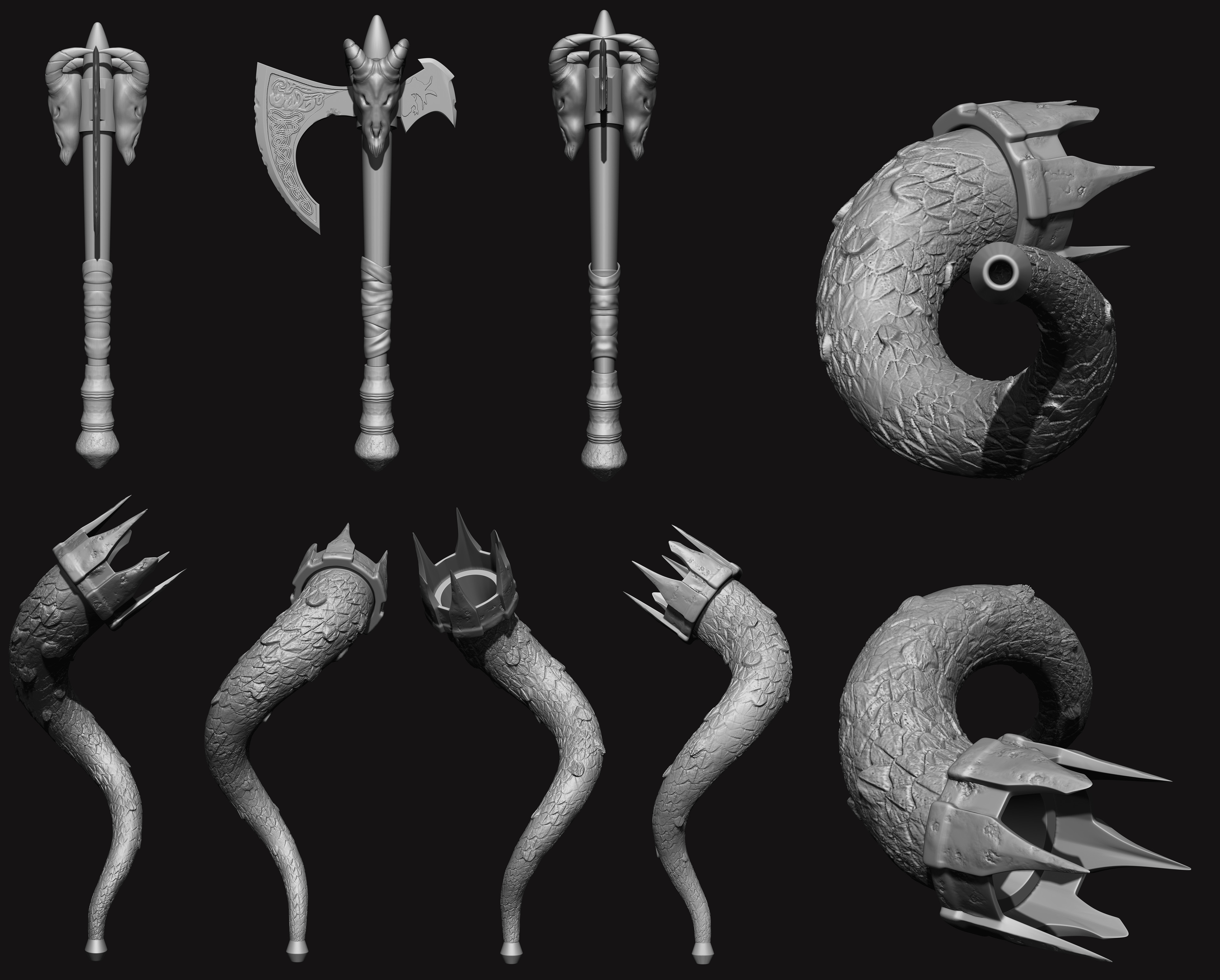 gorkem uzun warmother concept sculpt