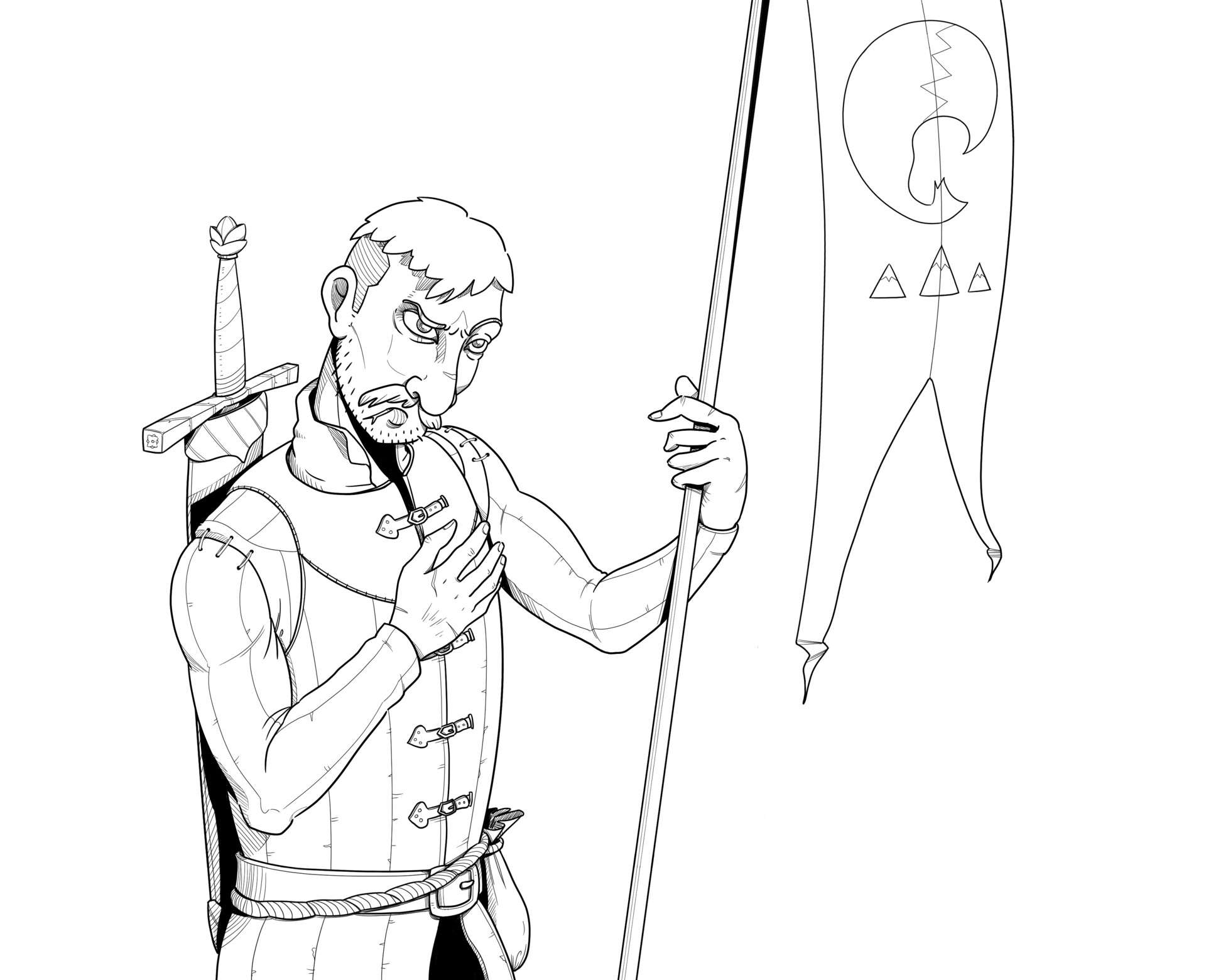 ArtStation The standard bearer