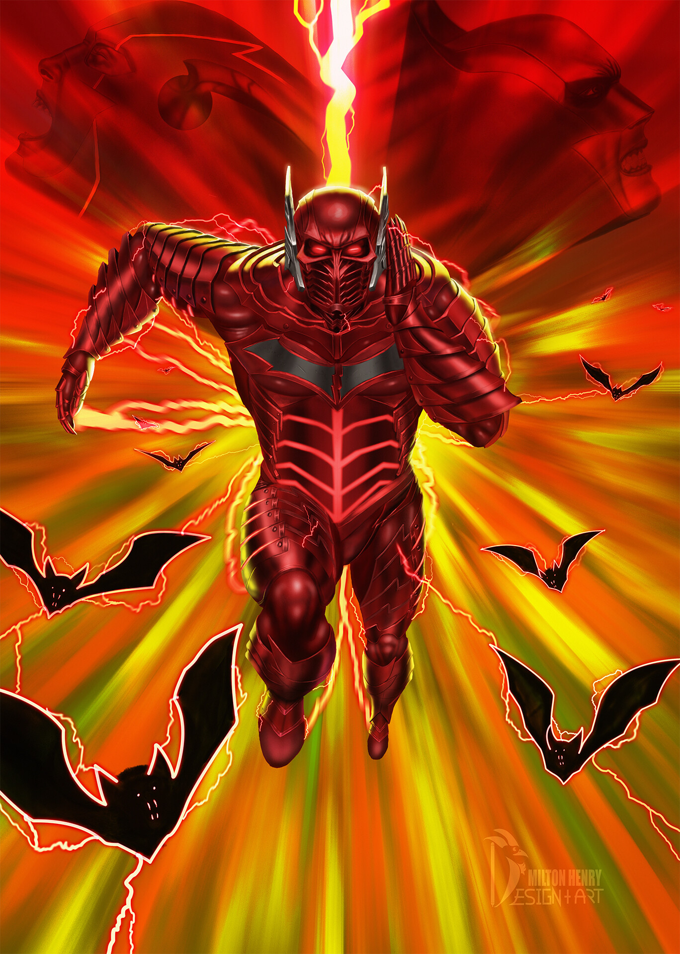 ArtStation Red Death Flash/Batman