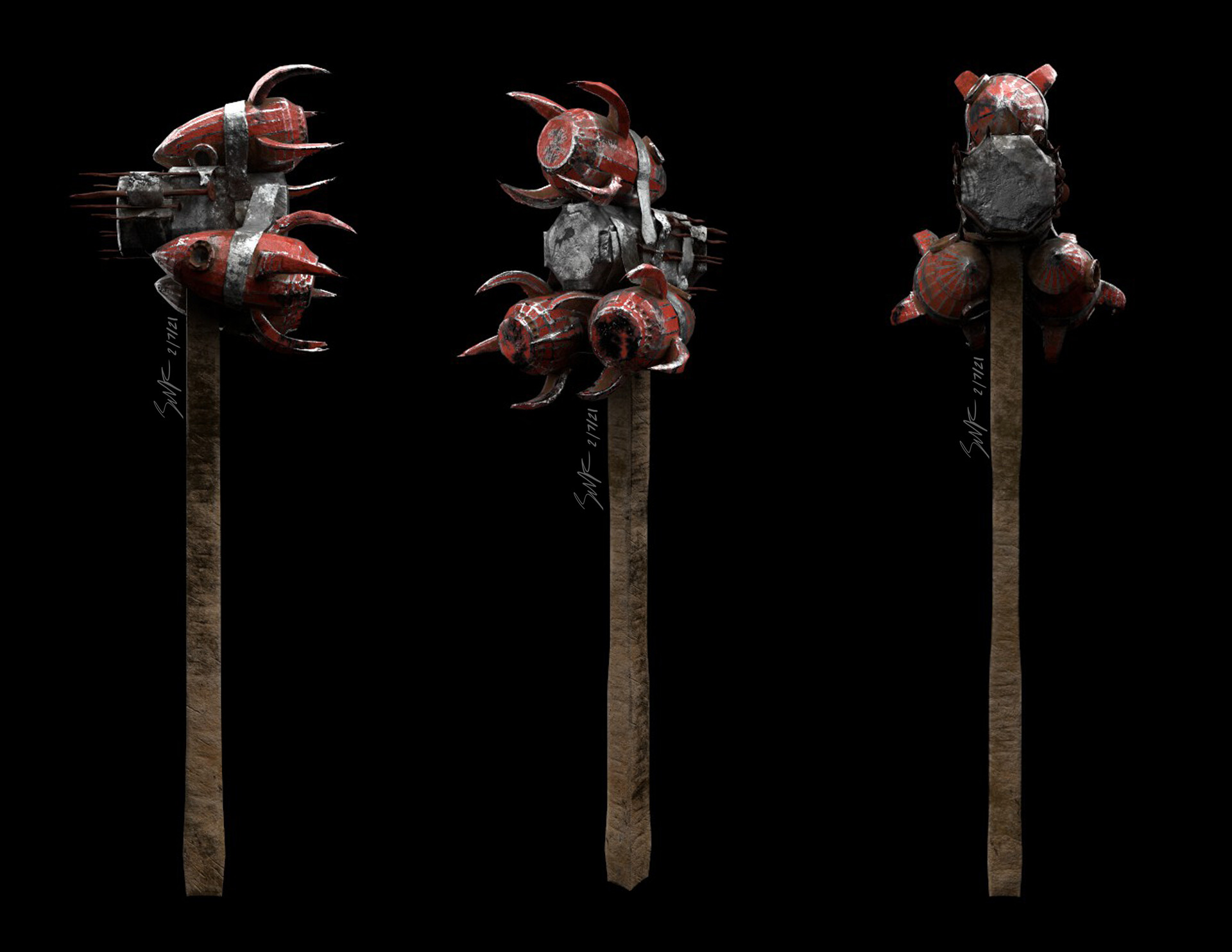 ArtStation FalloutInspired Mod for Sledgehammer (Toy Rocketship)