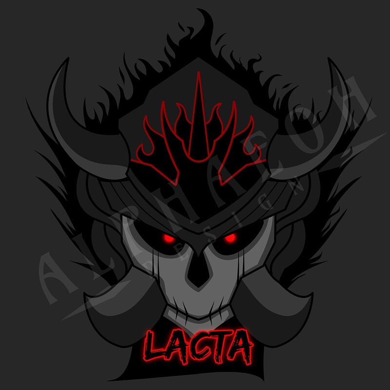 Skeleton Samurai, Vector Logo