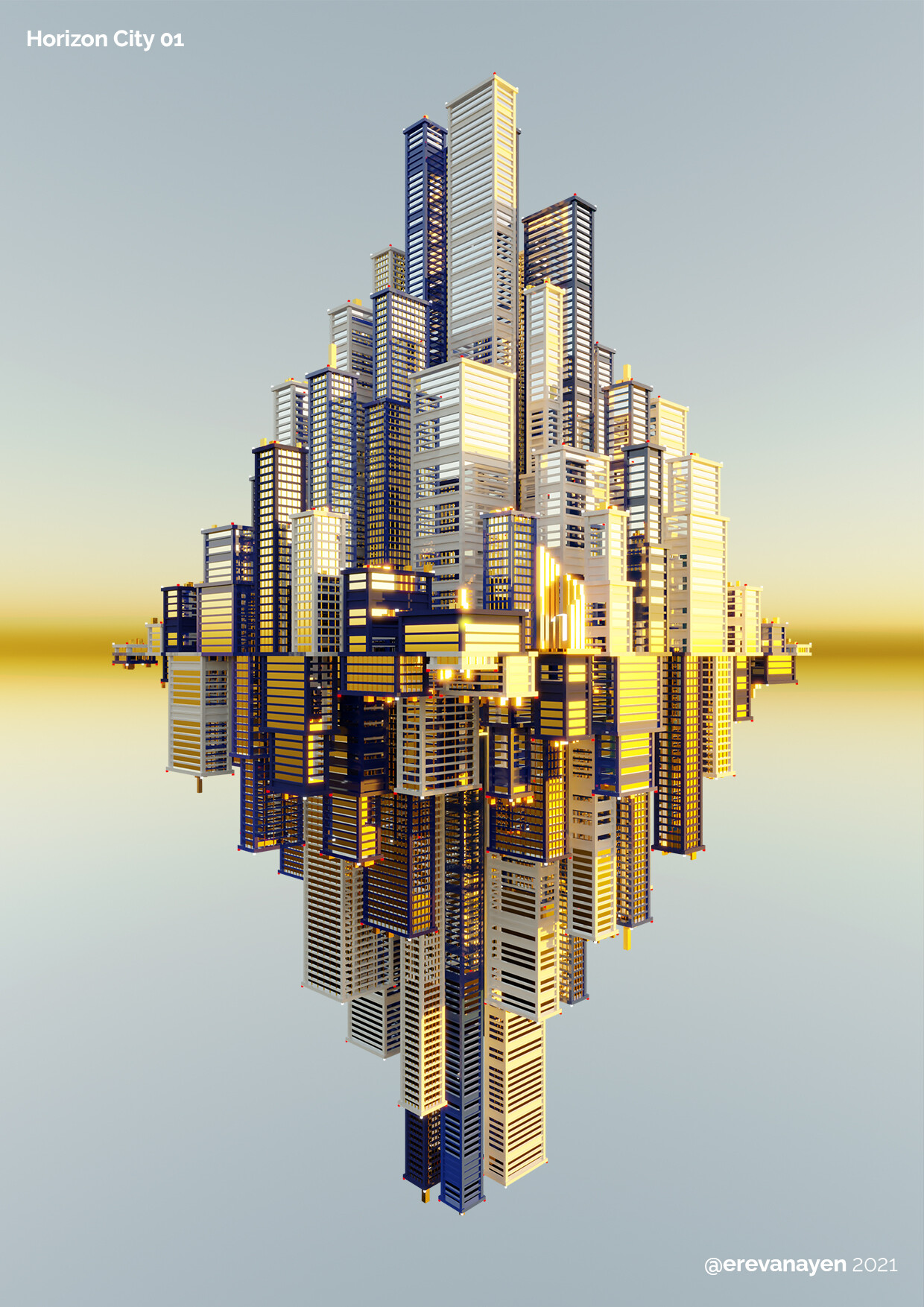 ArtStation Horizon City 01 [cityGen]