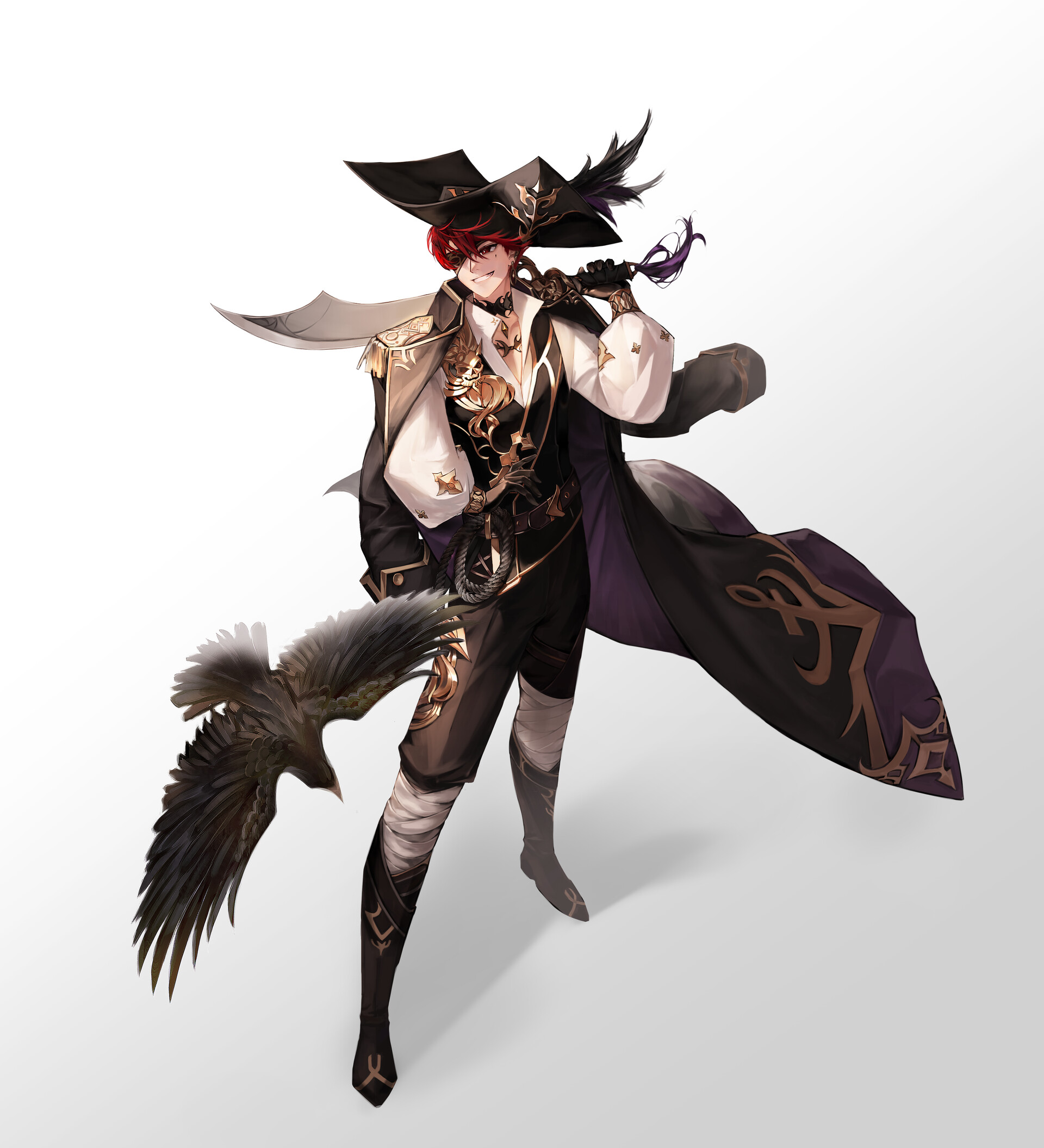 ArtStation  Pirate海盜角色設定 Akila Yuki  Anime pirate Character art  Female character design