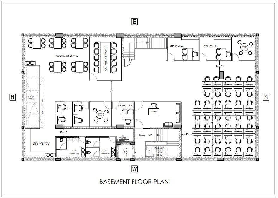 Admin Office Floor Plan