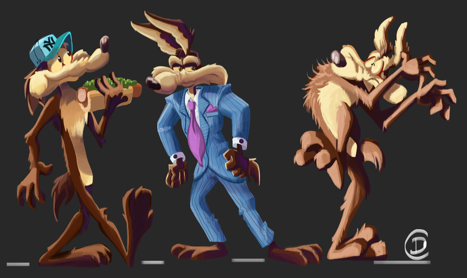 Some studies about posing of the Coyote .