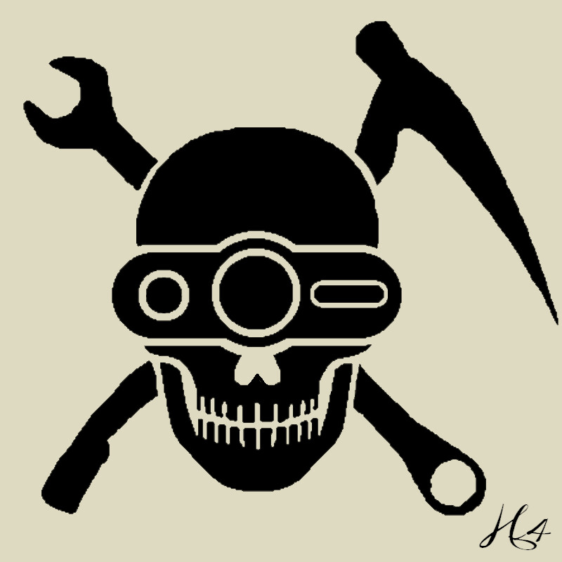 ArtStation - space pirate logo