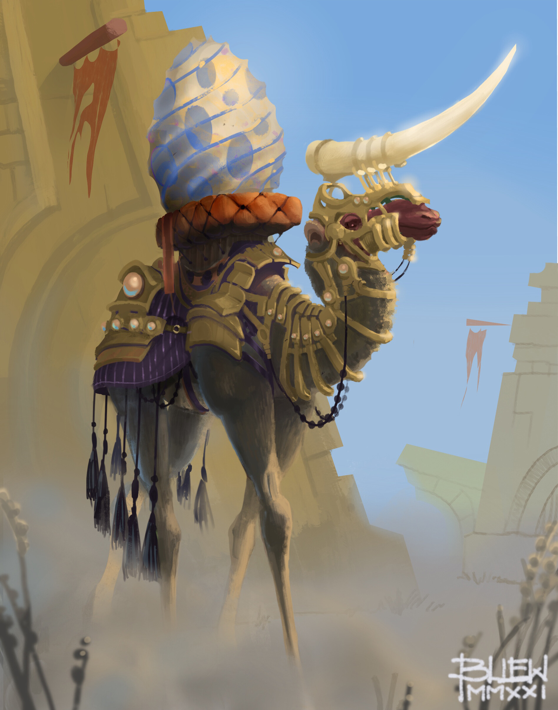 ArtStation - Camel Keeper of the Sacred Eggs
