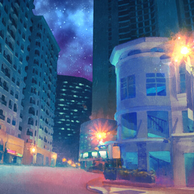 Claire leslie city street night