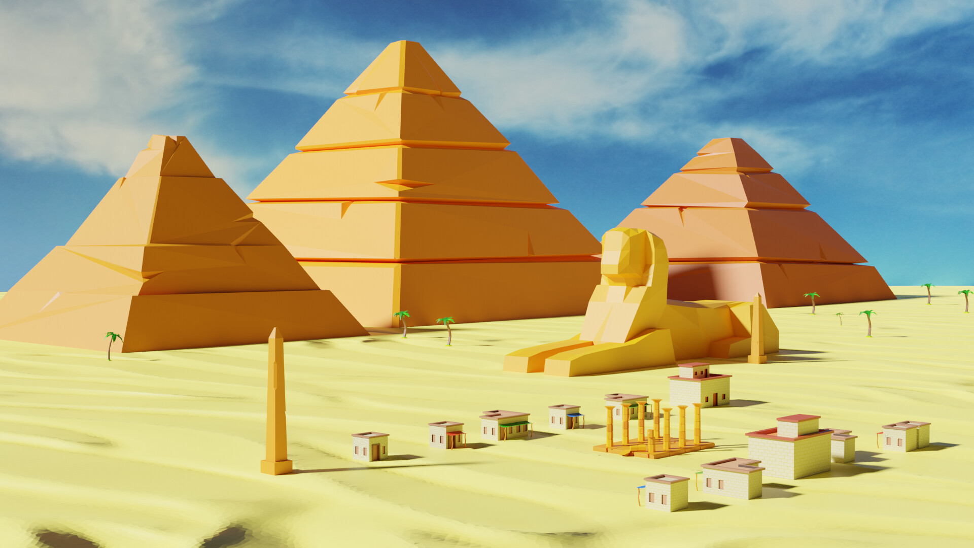 ArtStation - Low Poly Ancient Egypt Pack