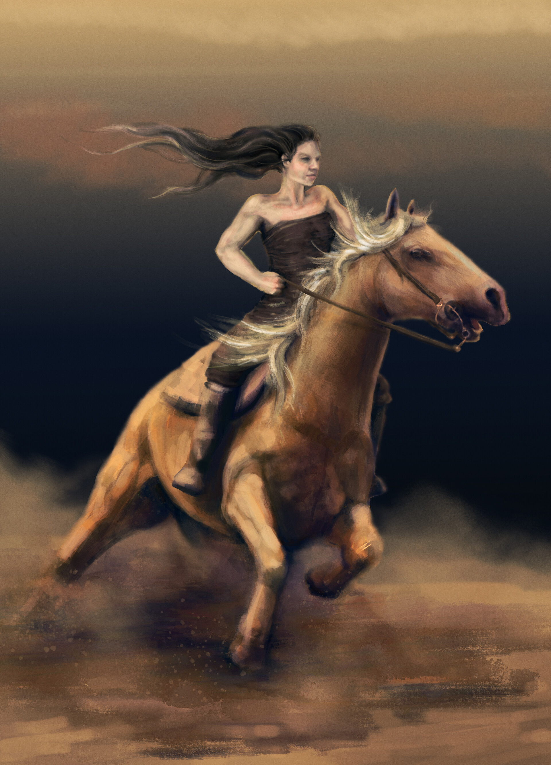 ArtStation - Horse girl