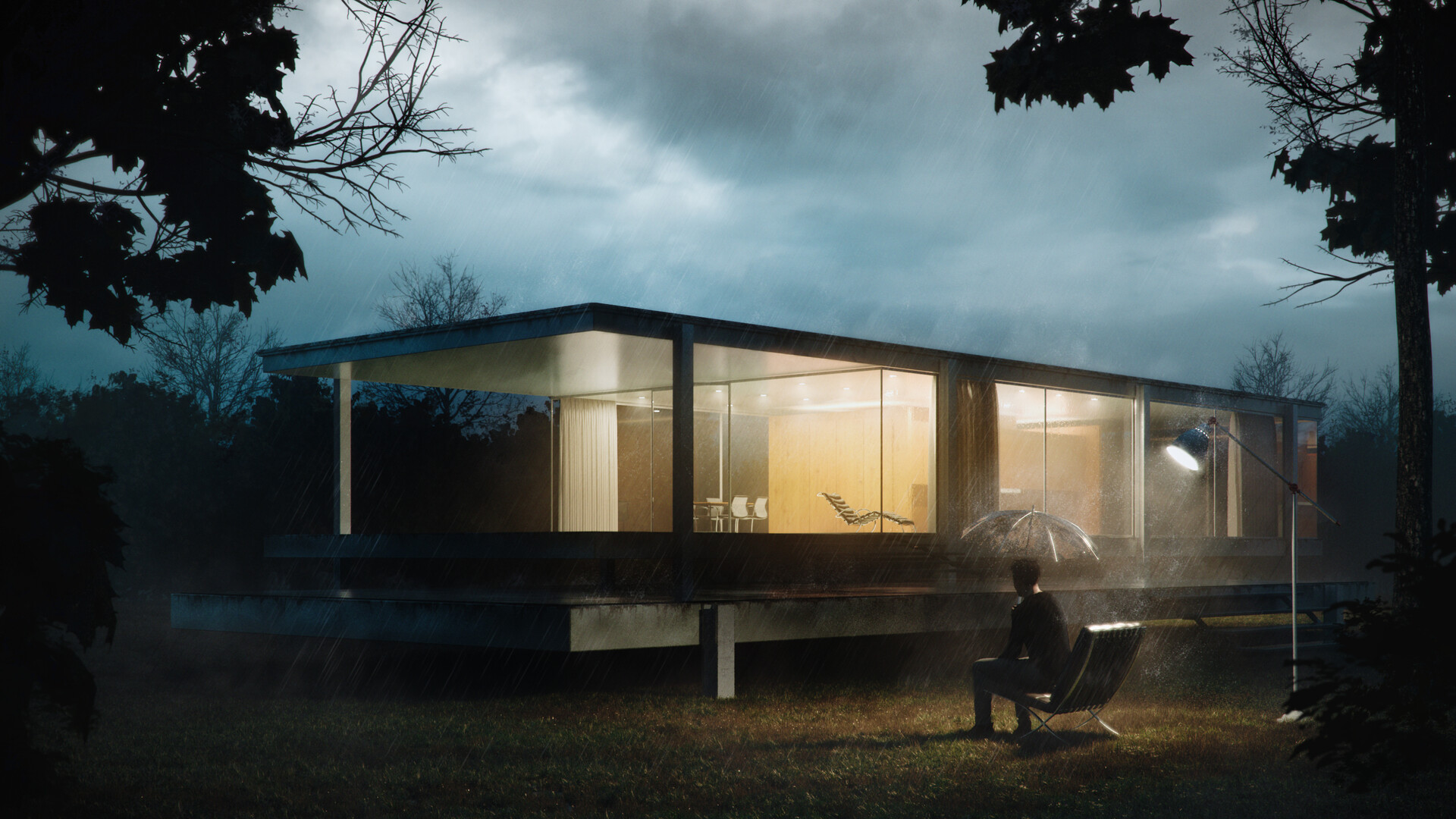 Dream architect. Farnsworth House. Autodesk Media and Entertainment.