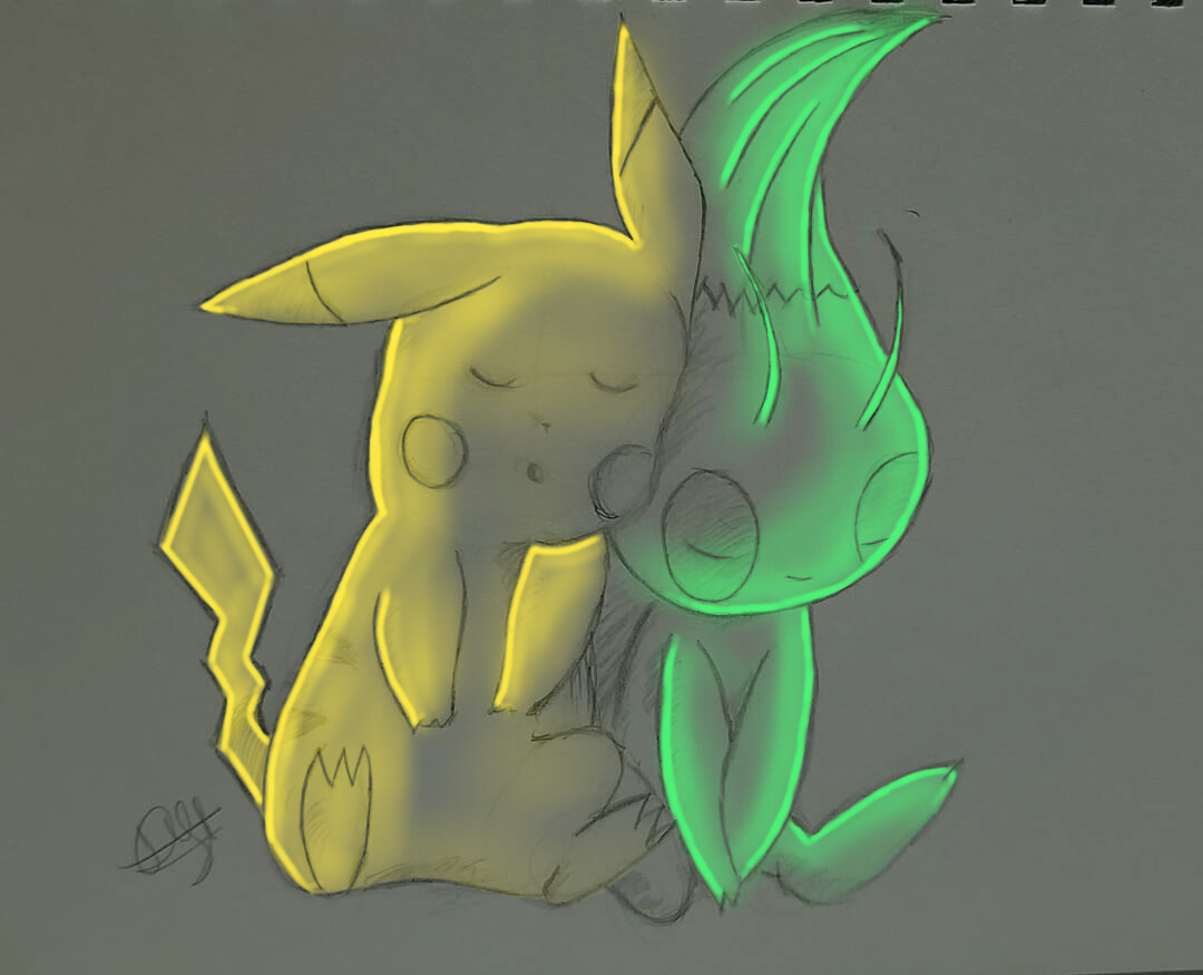 ArtStation - Pikachu and Celebi